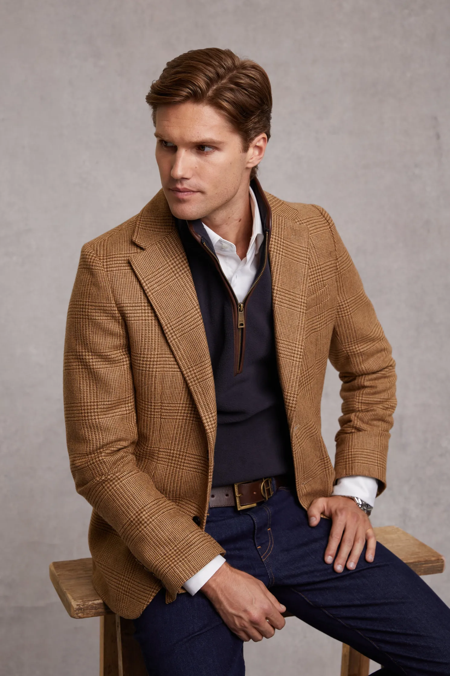 Country Fleece Quarter Zip (Ink Navy)