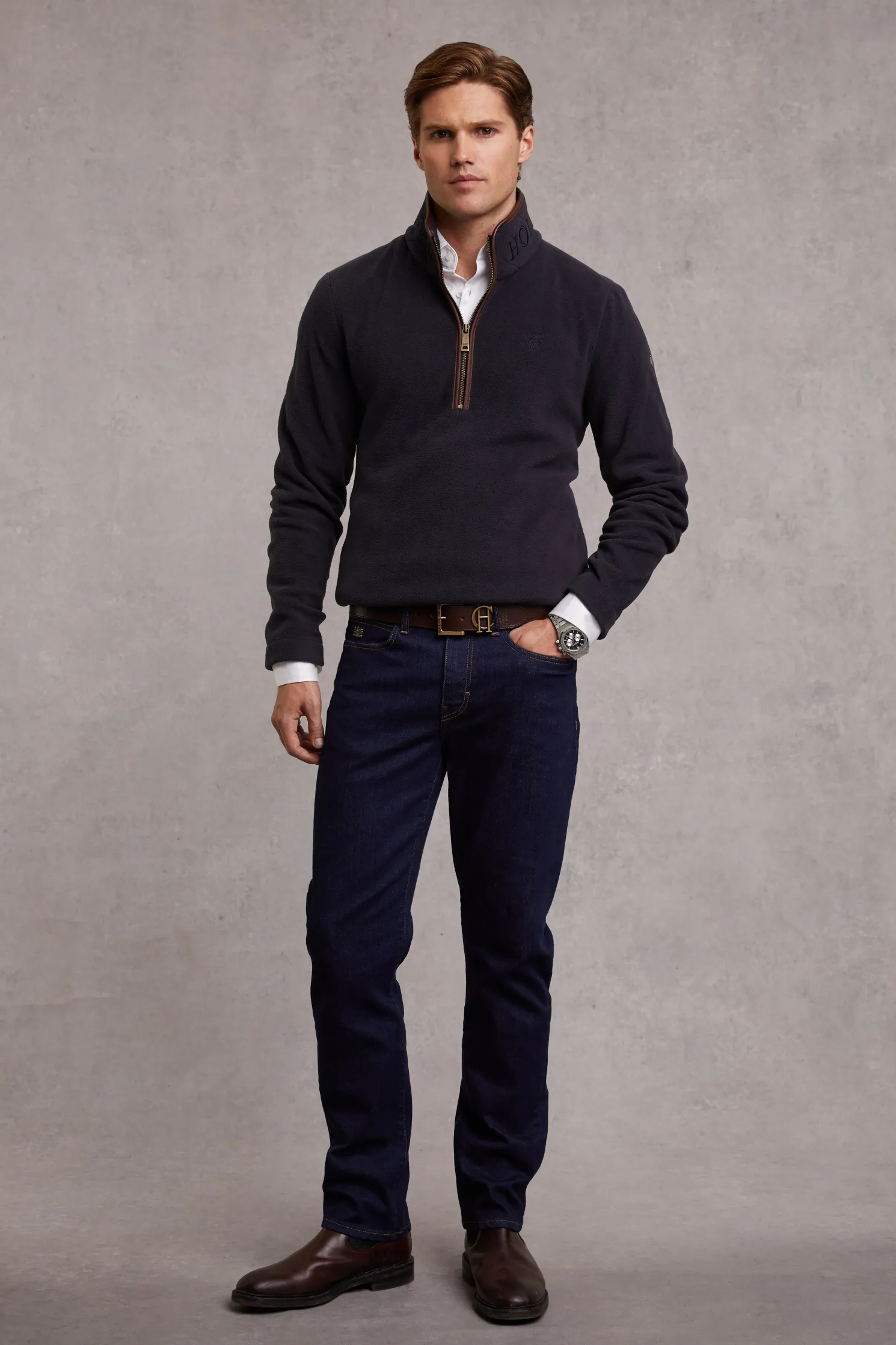 Country Fleece Quarter Zip (Ink Navy)