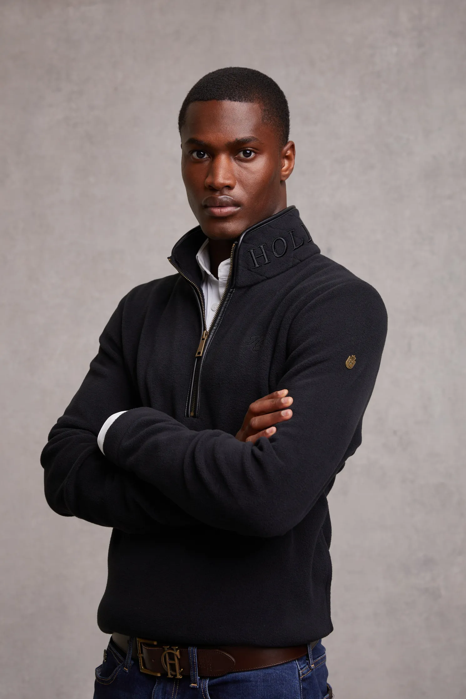 Country Fleece Quarter Zip (Black)