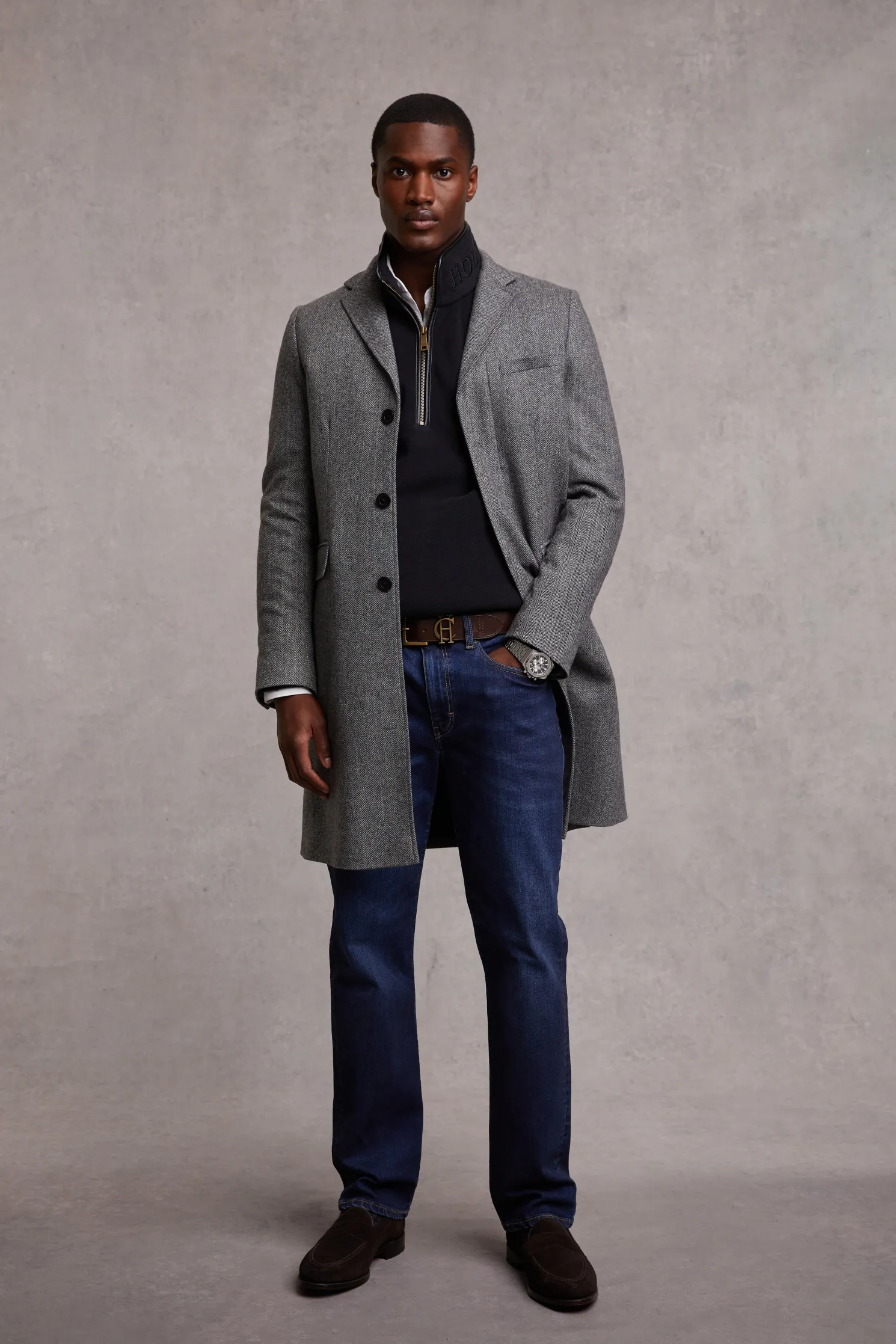 Country Fleece Quarter Zip (Black)