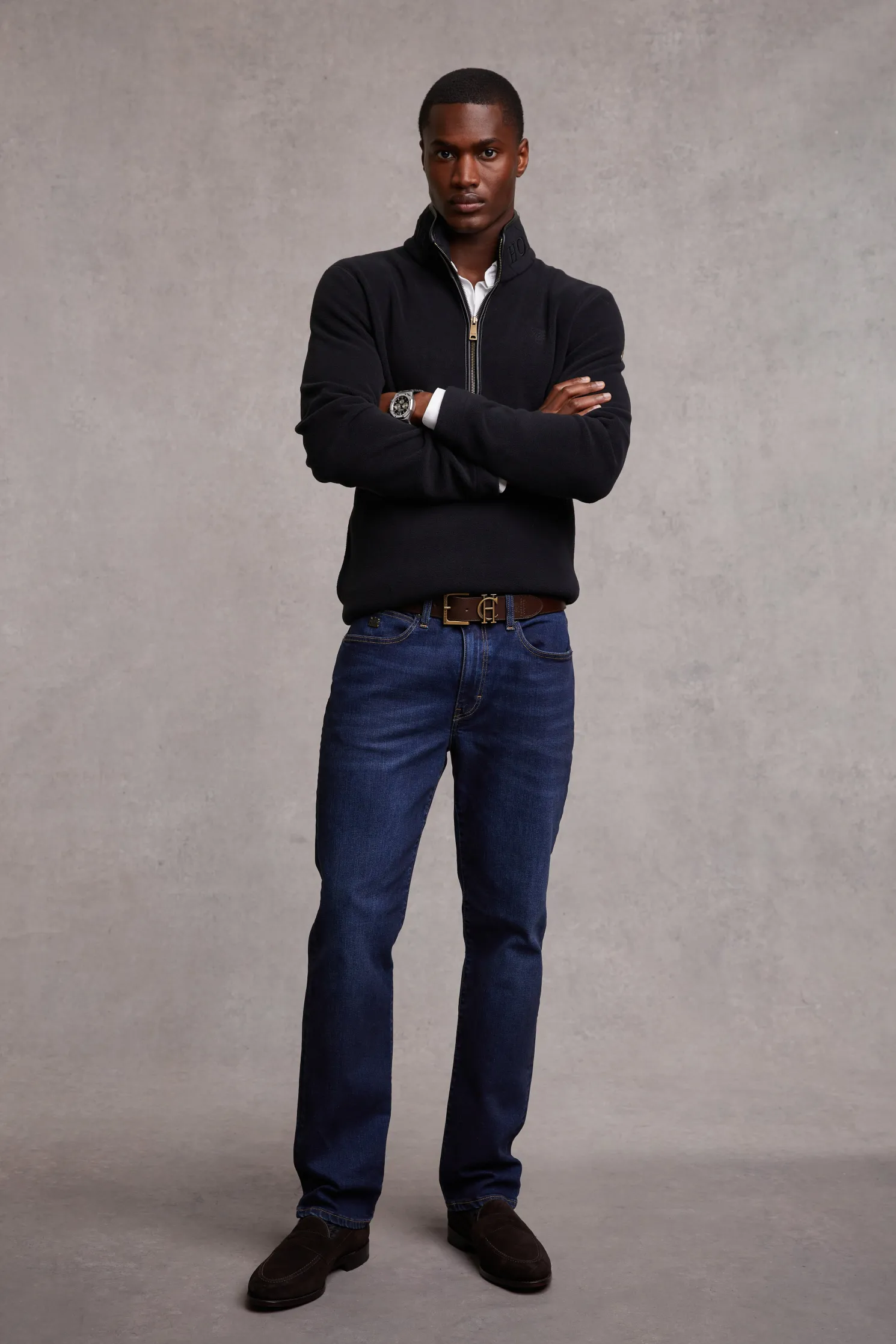 Country Fleece Quarter Zip (Black)