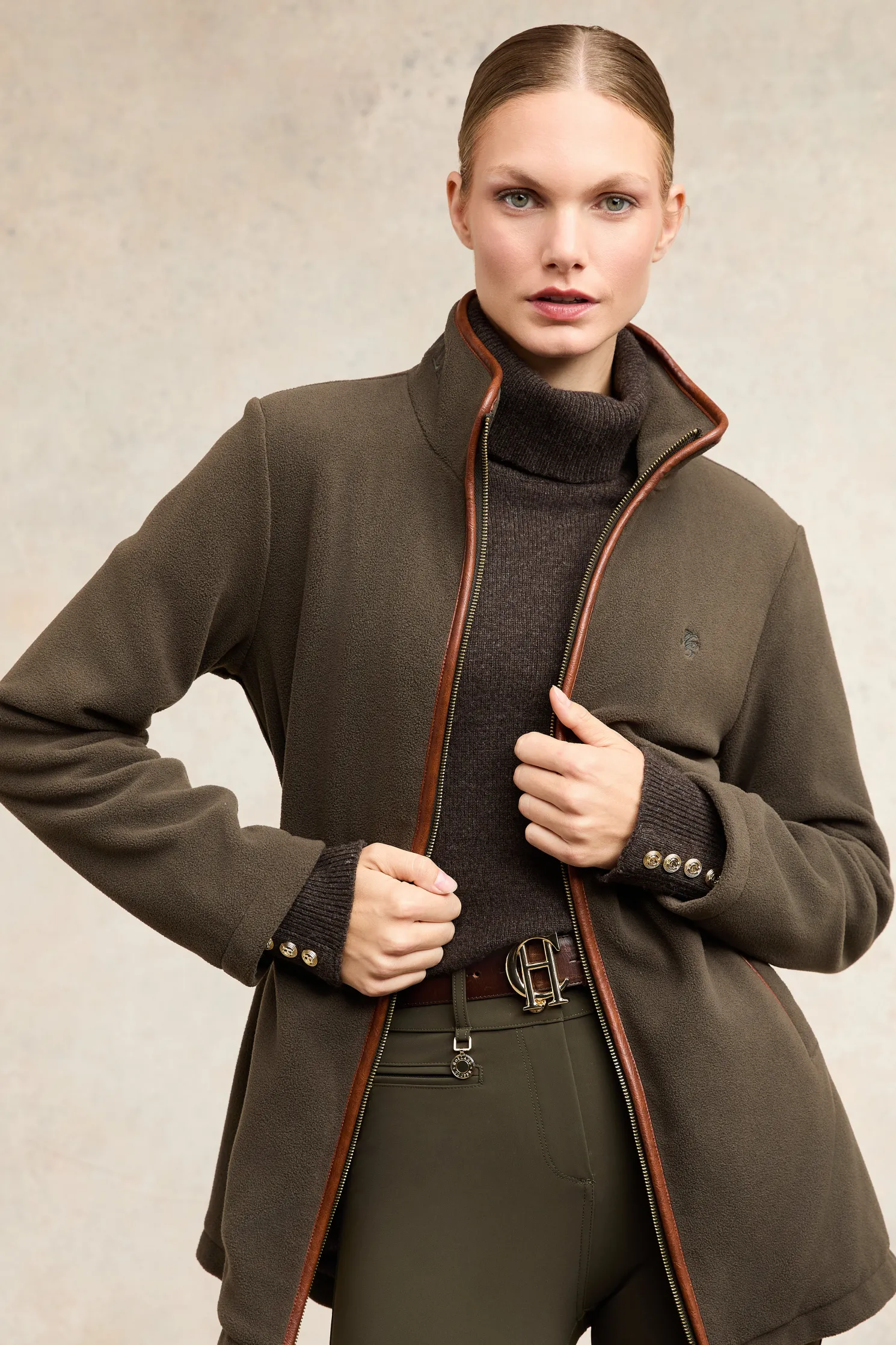 Country Longline Fleece (Khaki)