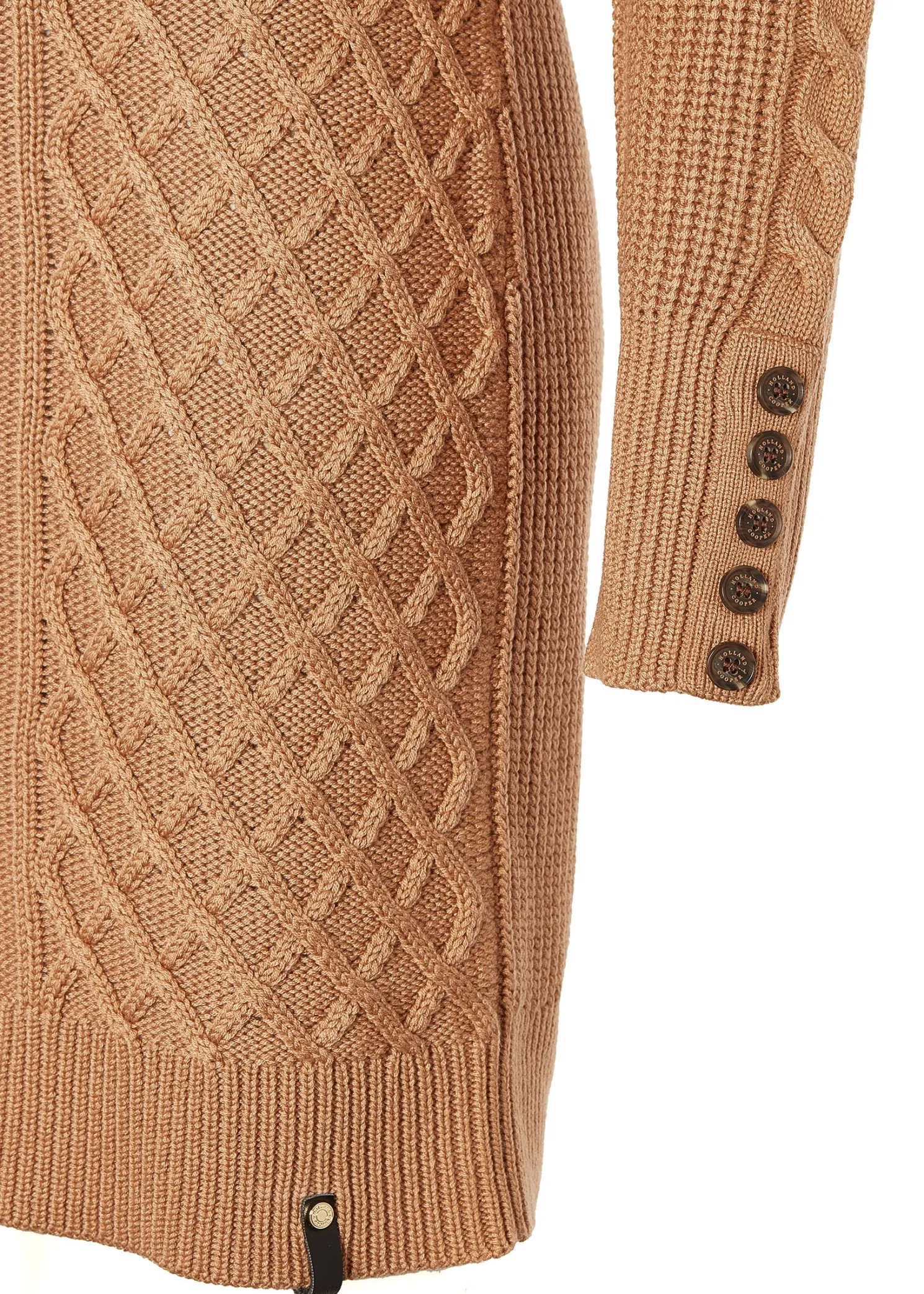 Country Roll Neck Dress (Caramel)