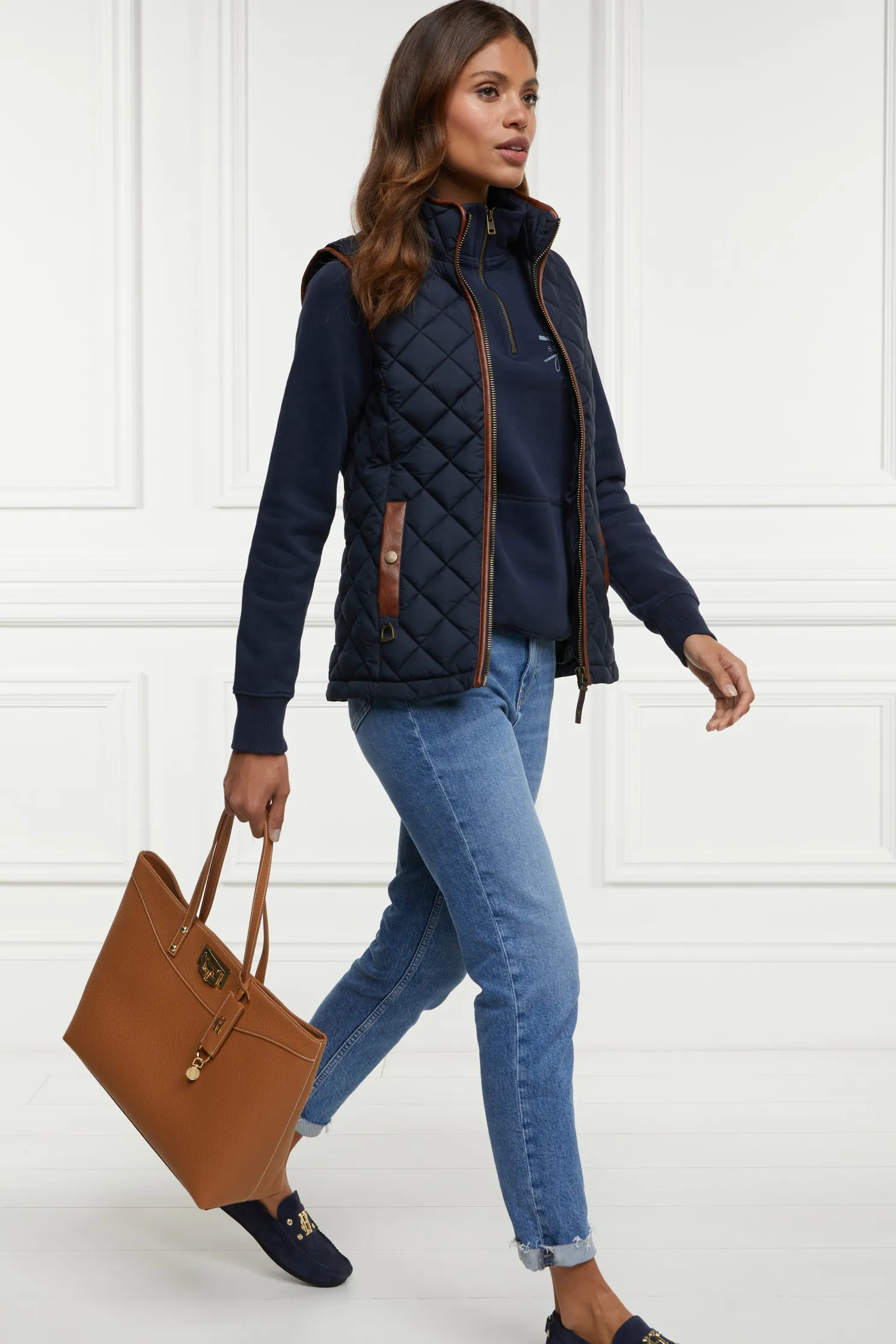 Crest Zip Henley (Ink Navy)