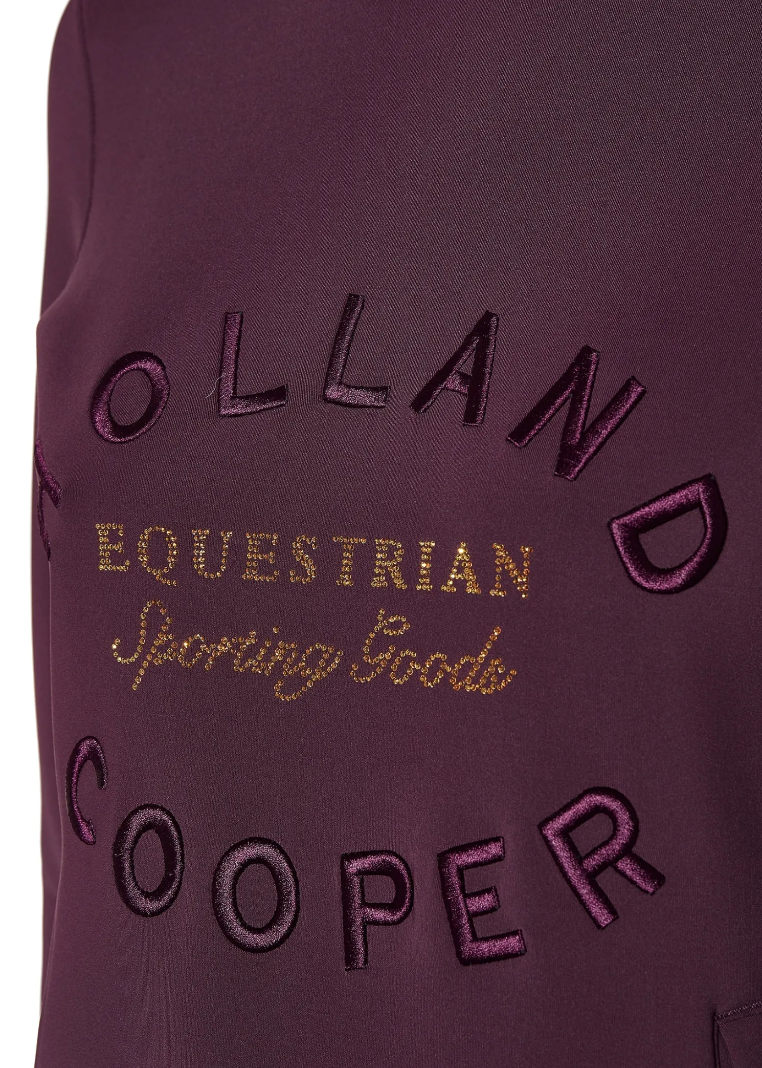 Crystal Crew Neck Sweat (Aubergine)