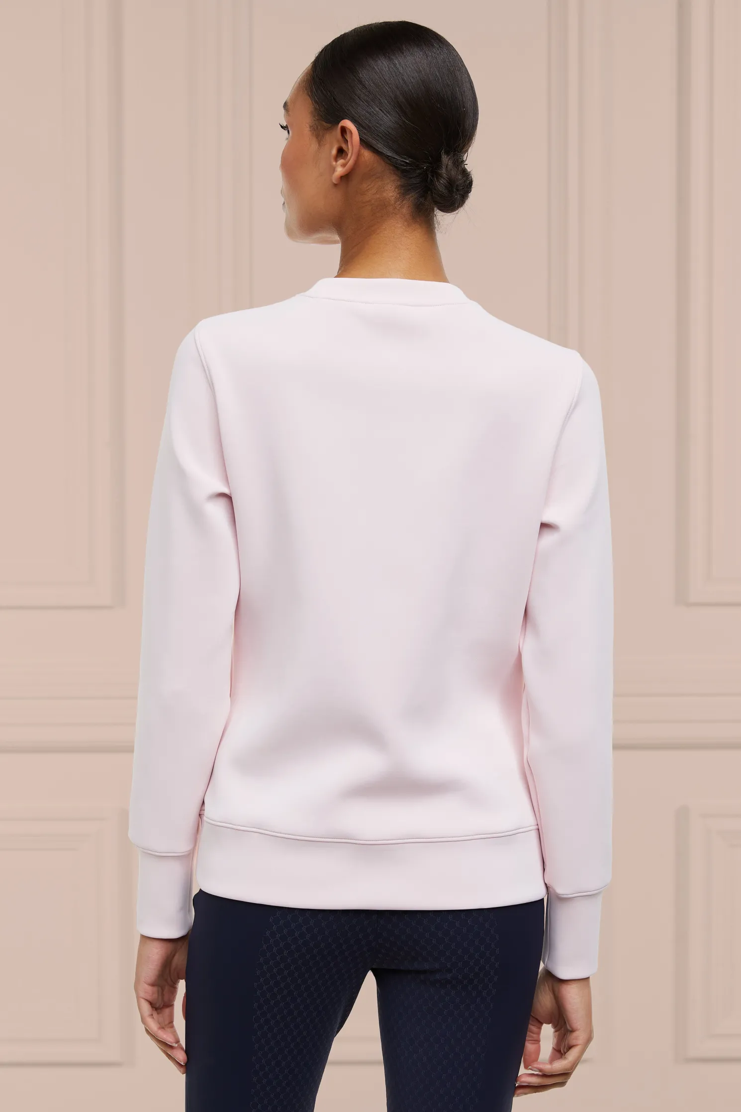 Crystal Crew Neck Sweat (Blush)