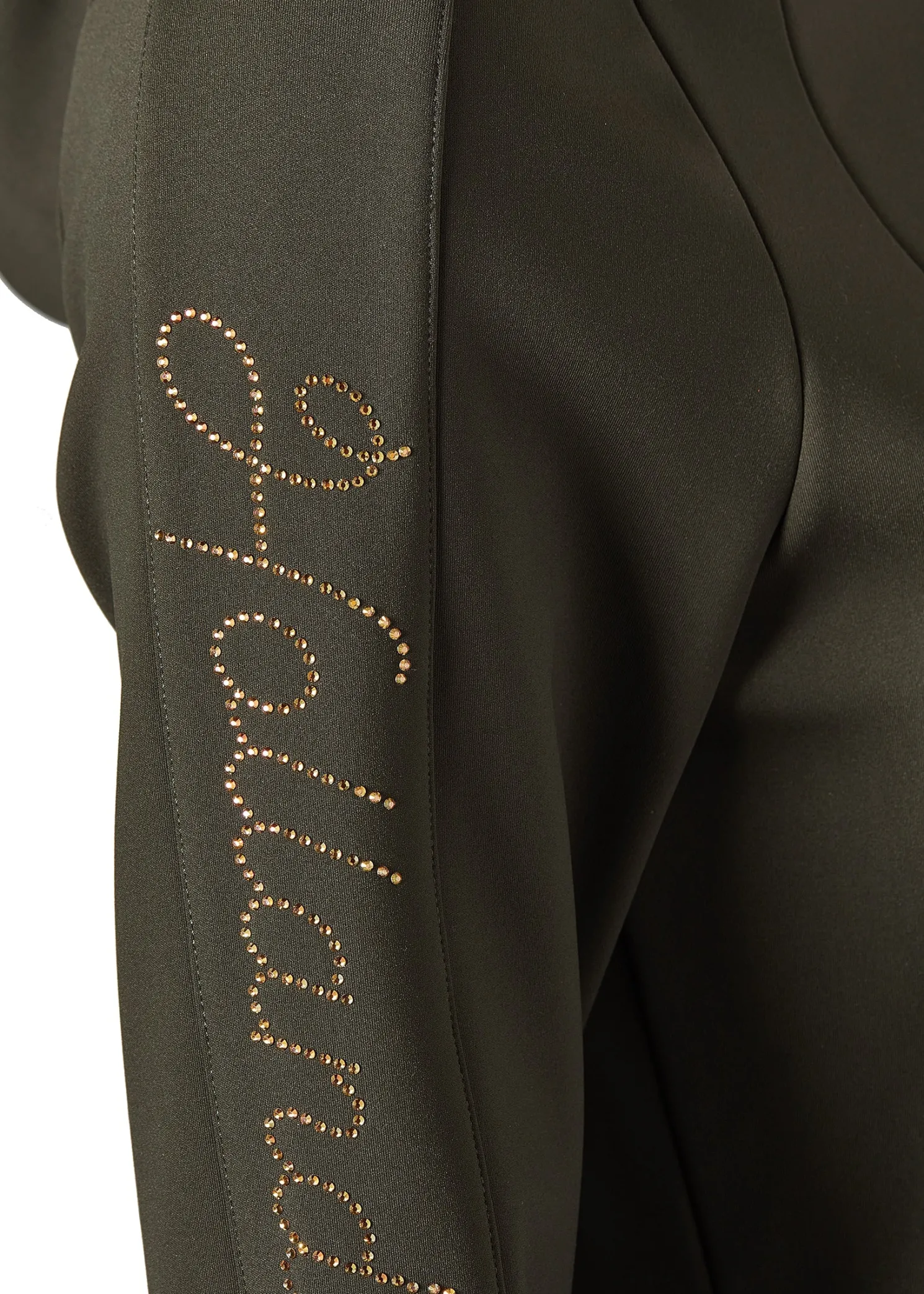 Crystal Zip Hoodie (Dark Olive)