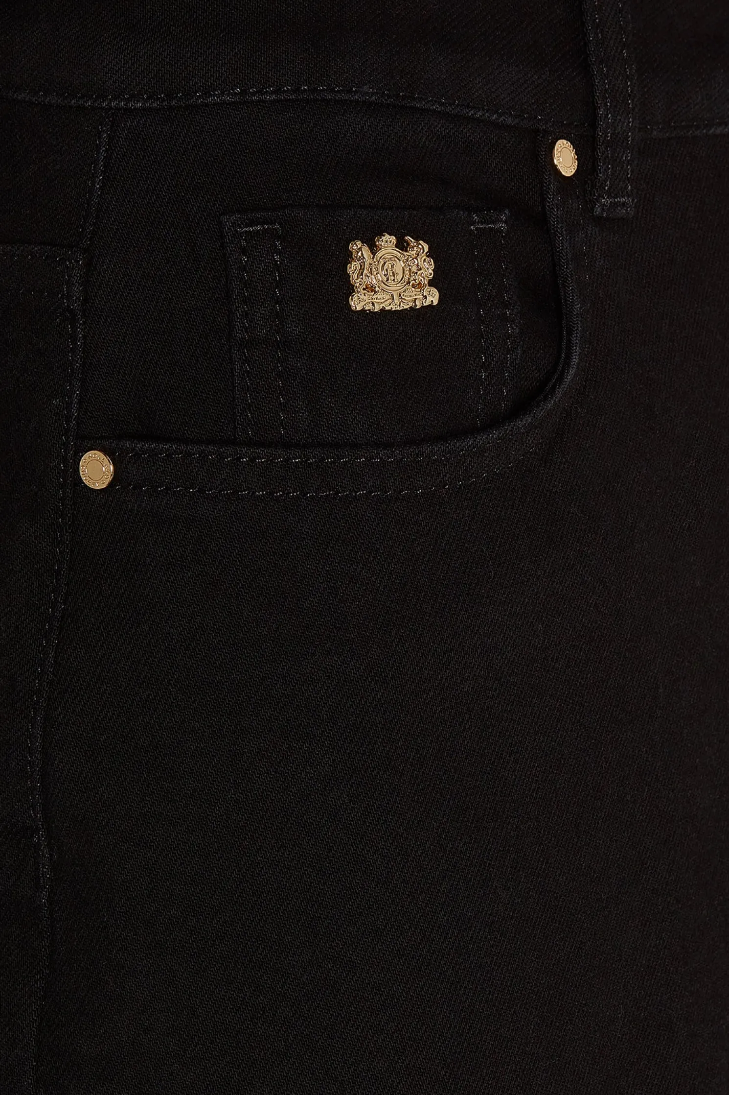 Denim Maxi Skirt (Black)