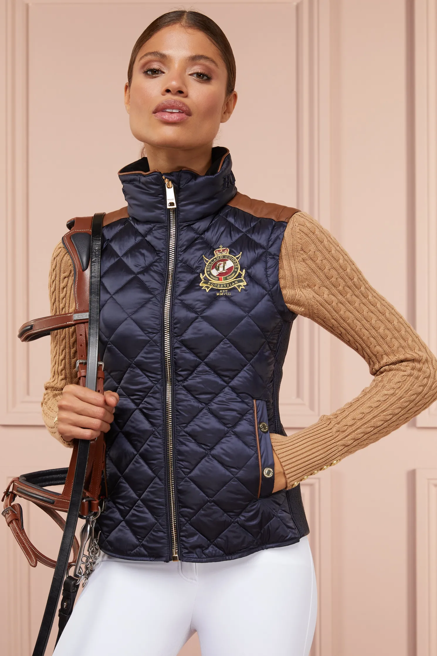Diamond Quilt Classic Gilet (Ink Navy)