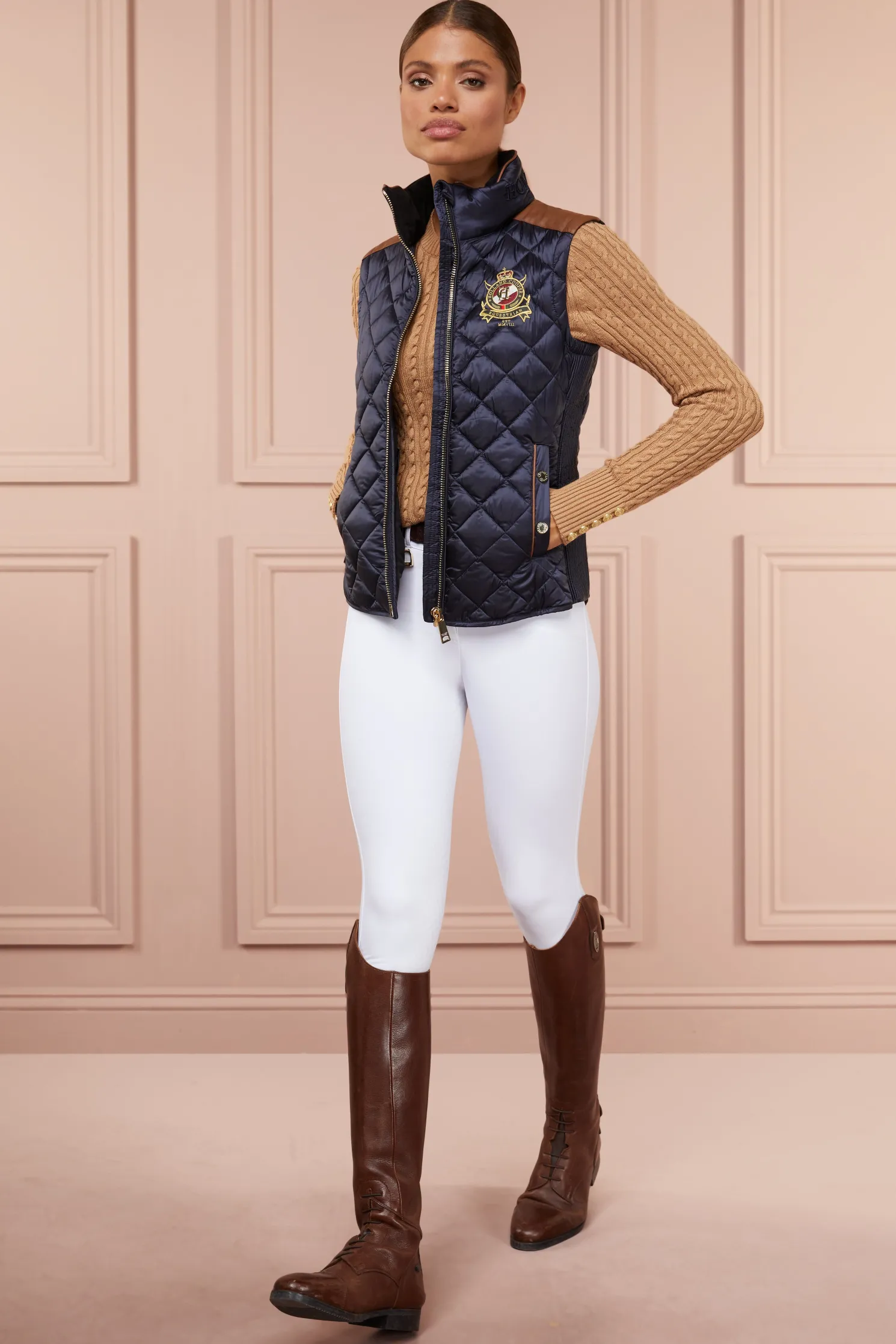 Diamond Quilt Classic Gilet (Ink Navy)