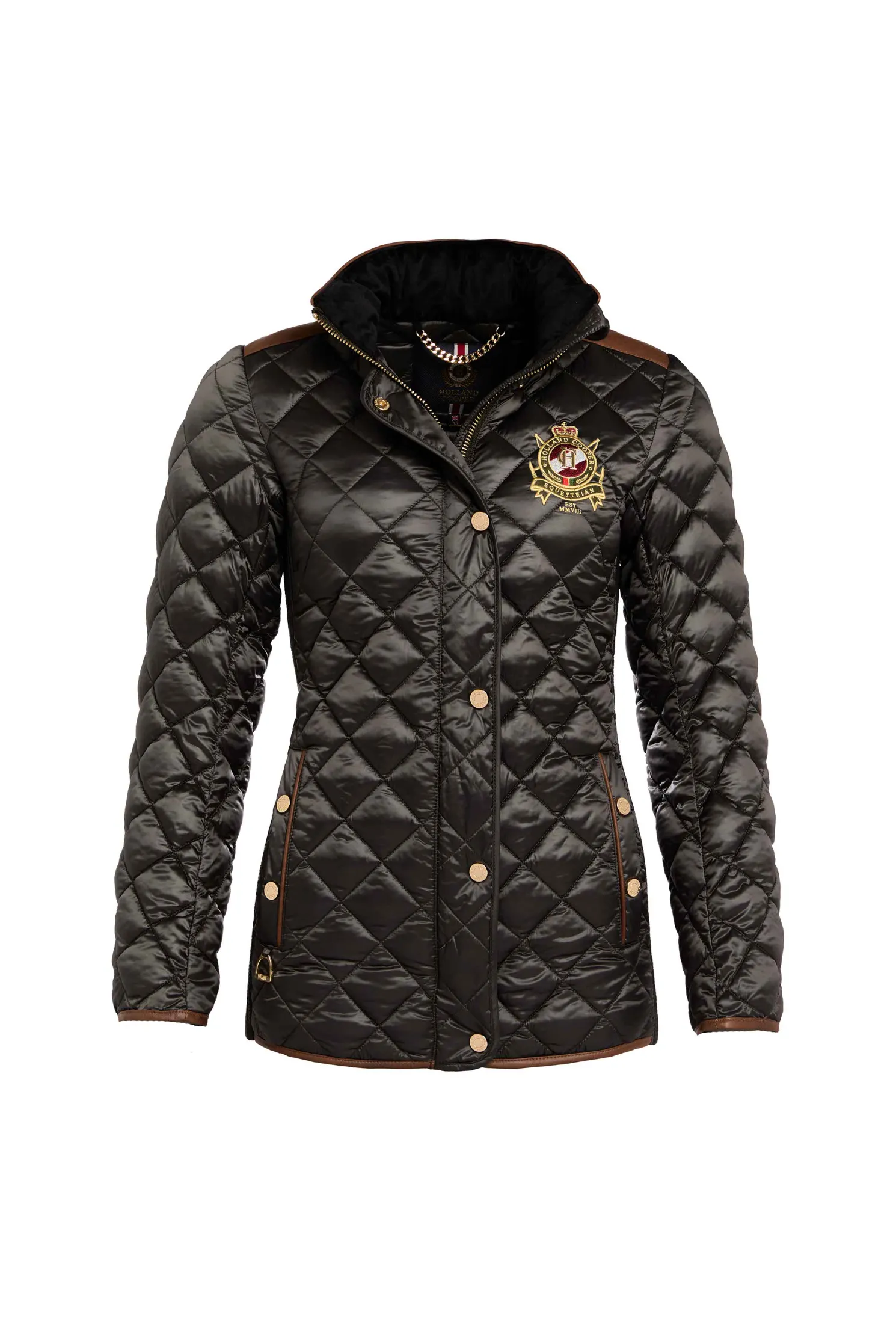 Diamond Quilt Classic Jacket (Khaki)