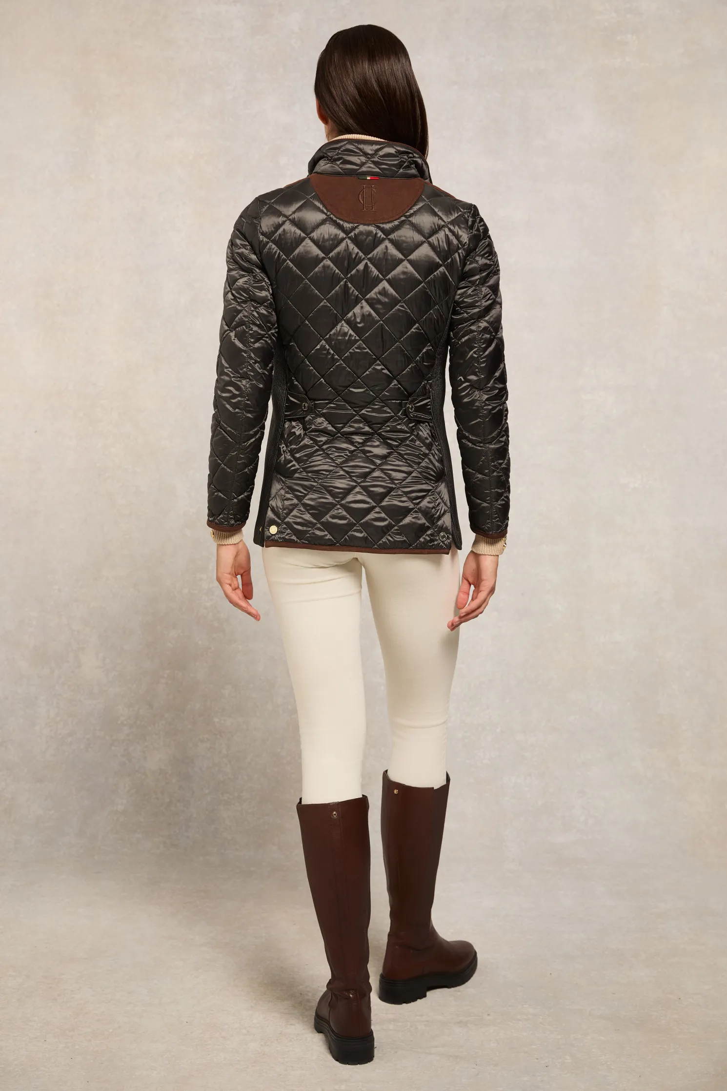 Diamond Quilt Classic Jacket (Khaki)