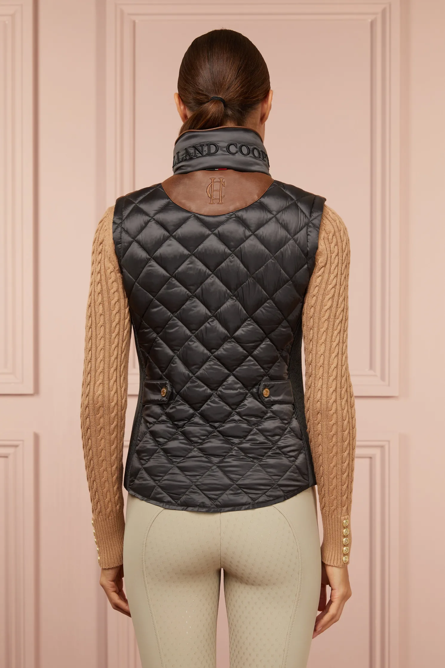 Diamond Quilt Classic Gilet (Khaki)