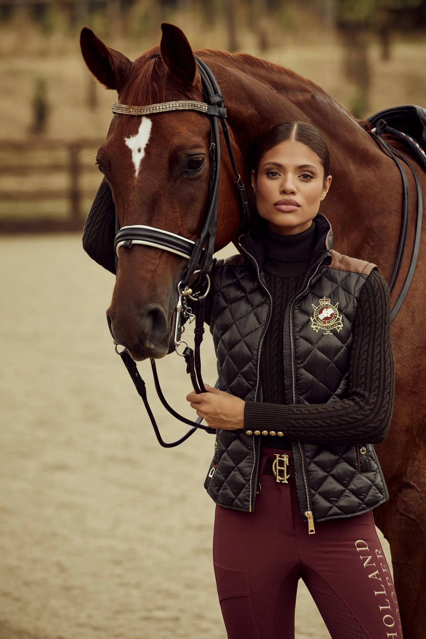 Diamond Quilt Classic Gilet (Khaki)