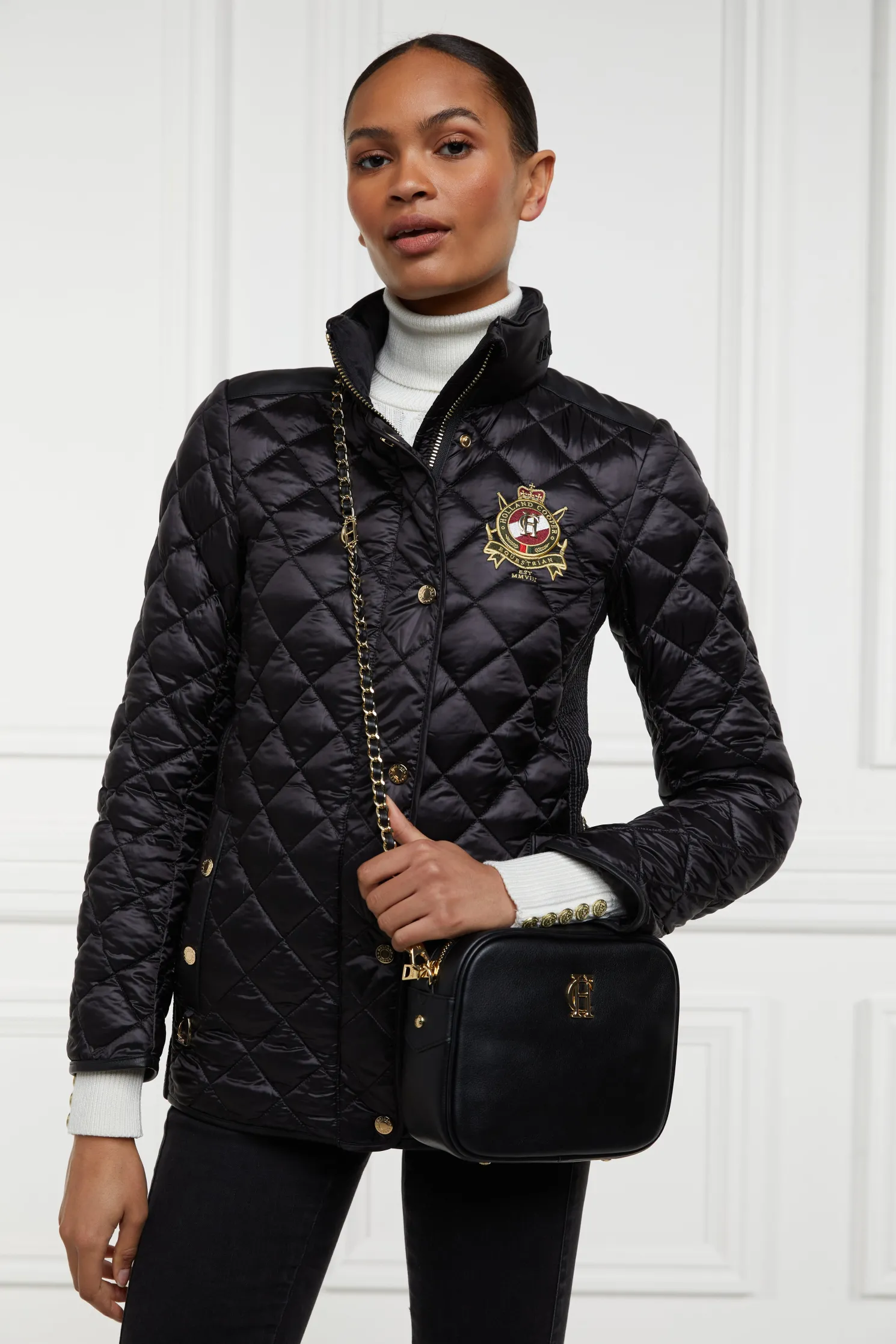 Diamond Quilt Classic Jacket (Black)