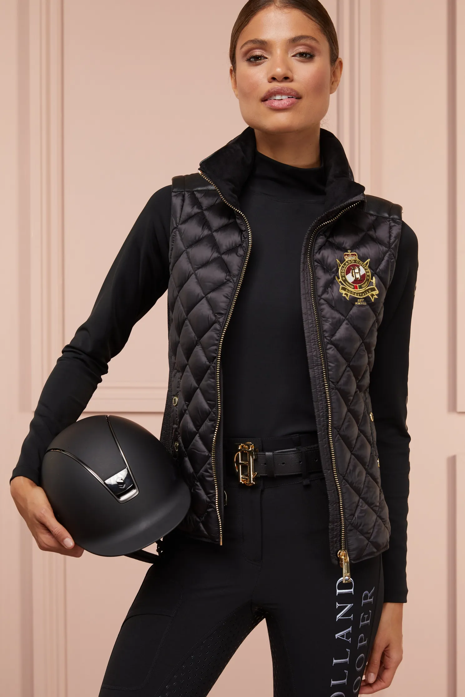 Diamond Quilt Classic Gilet (Black)