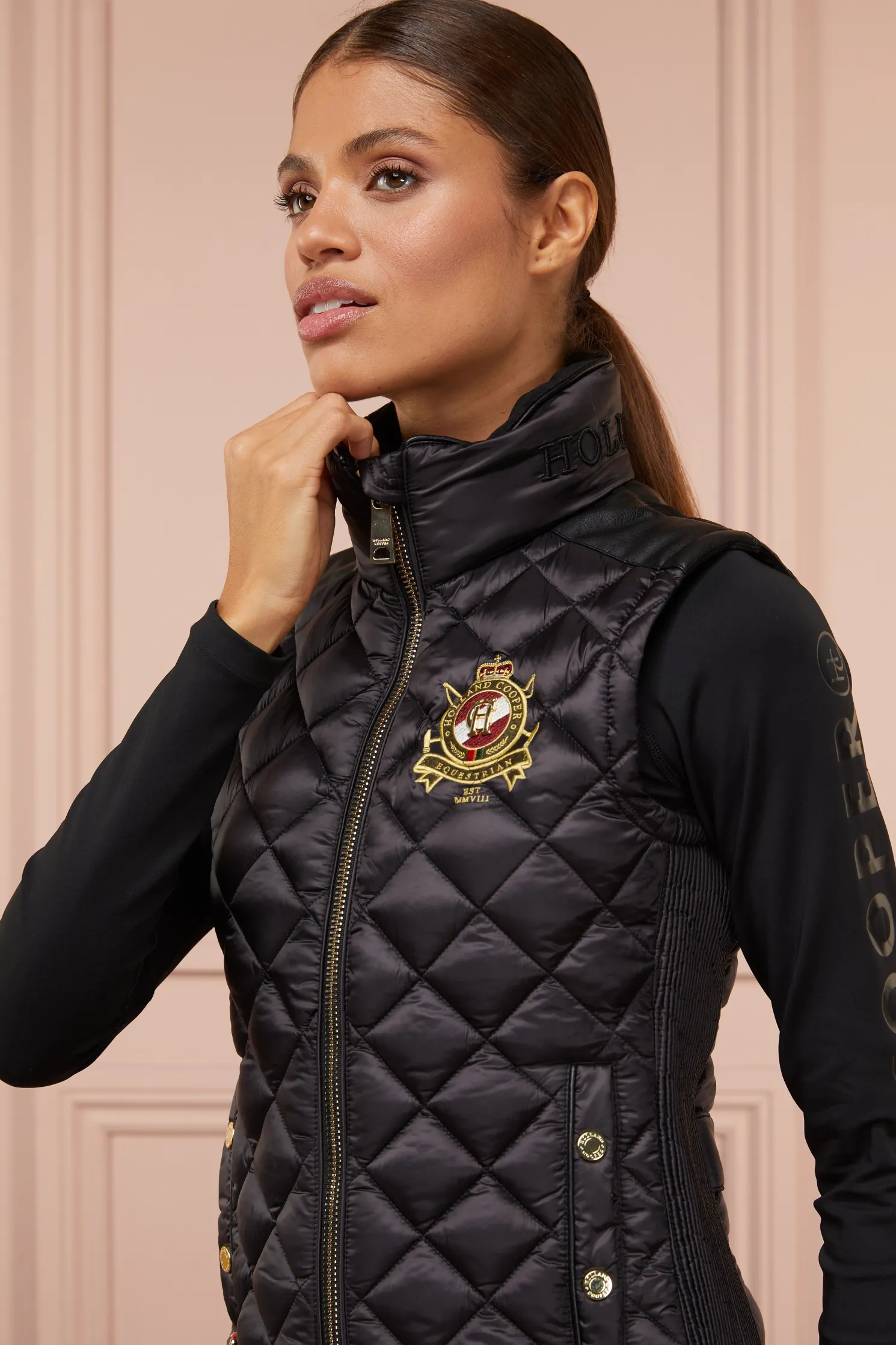 Diamond Quilt Classic Gilet (Black)