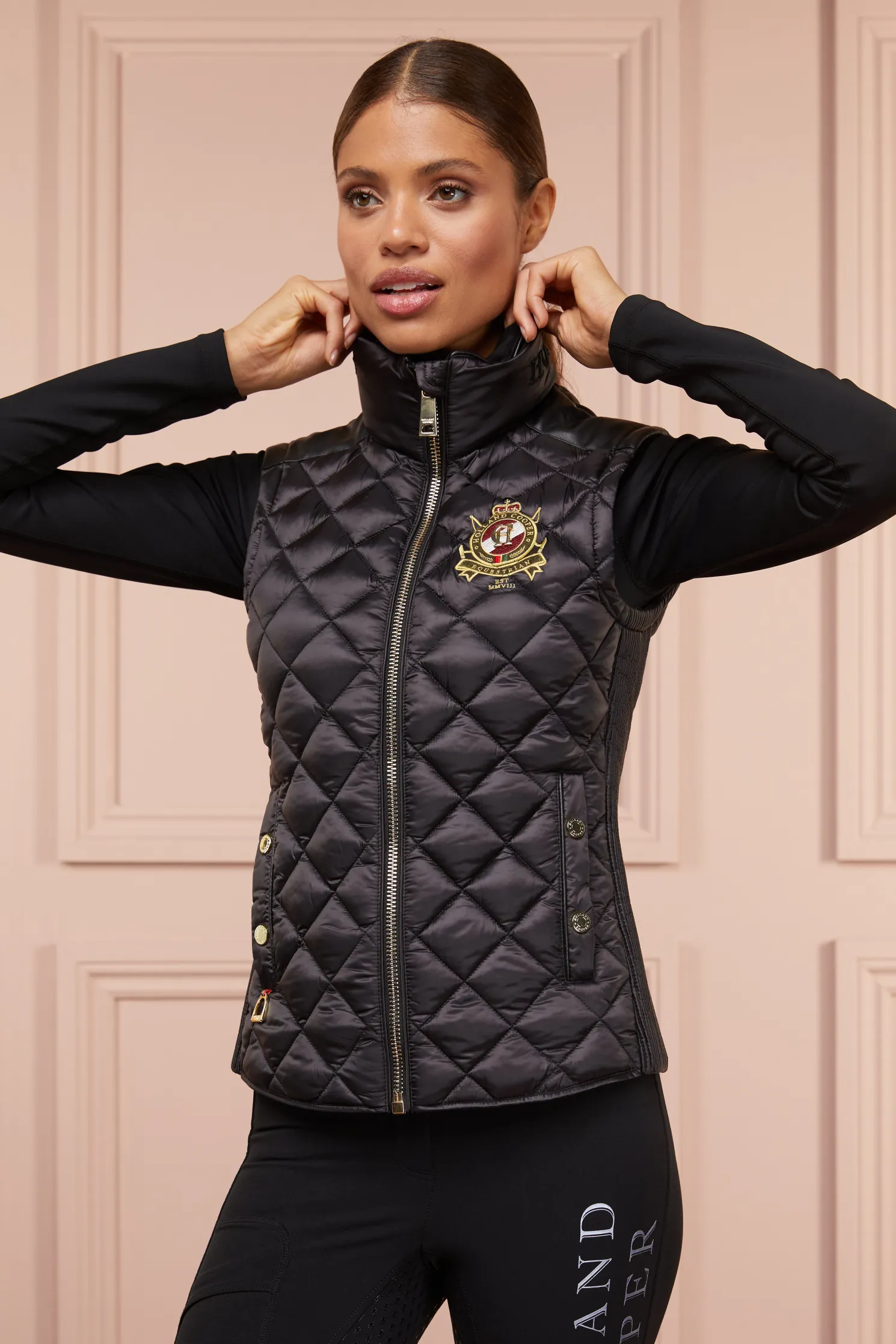 Diamond Quilt Classic Gilet (Black)