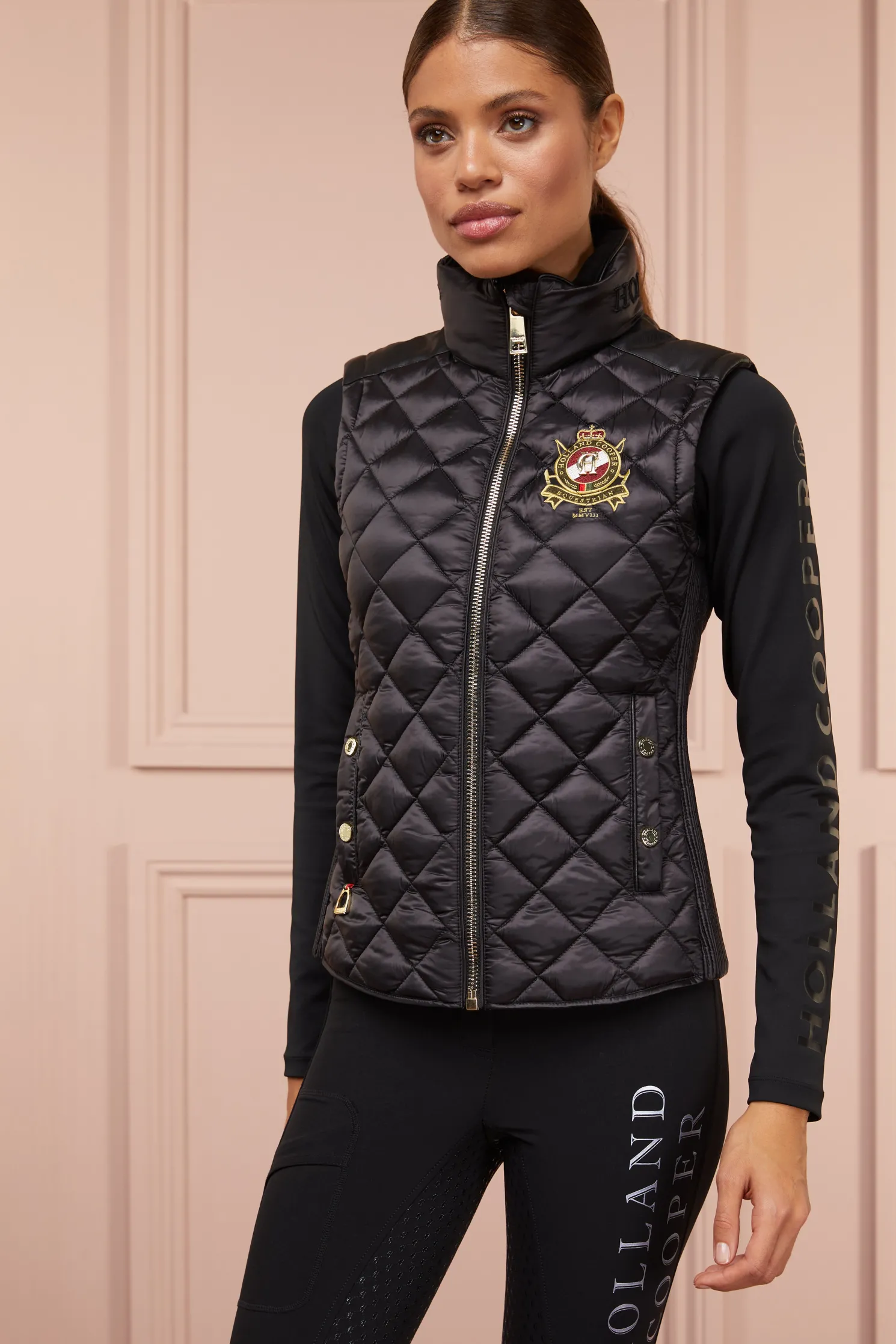 Diamond Quilt Classic Gilet (Black)