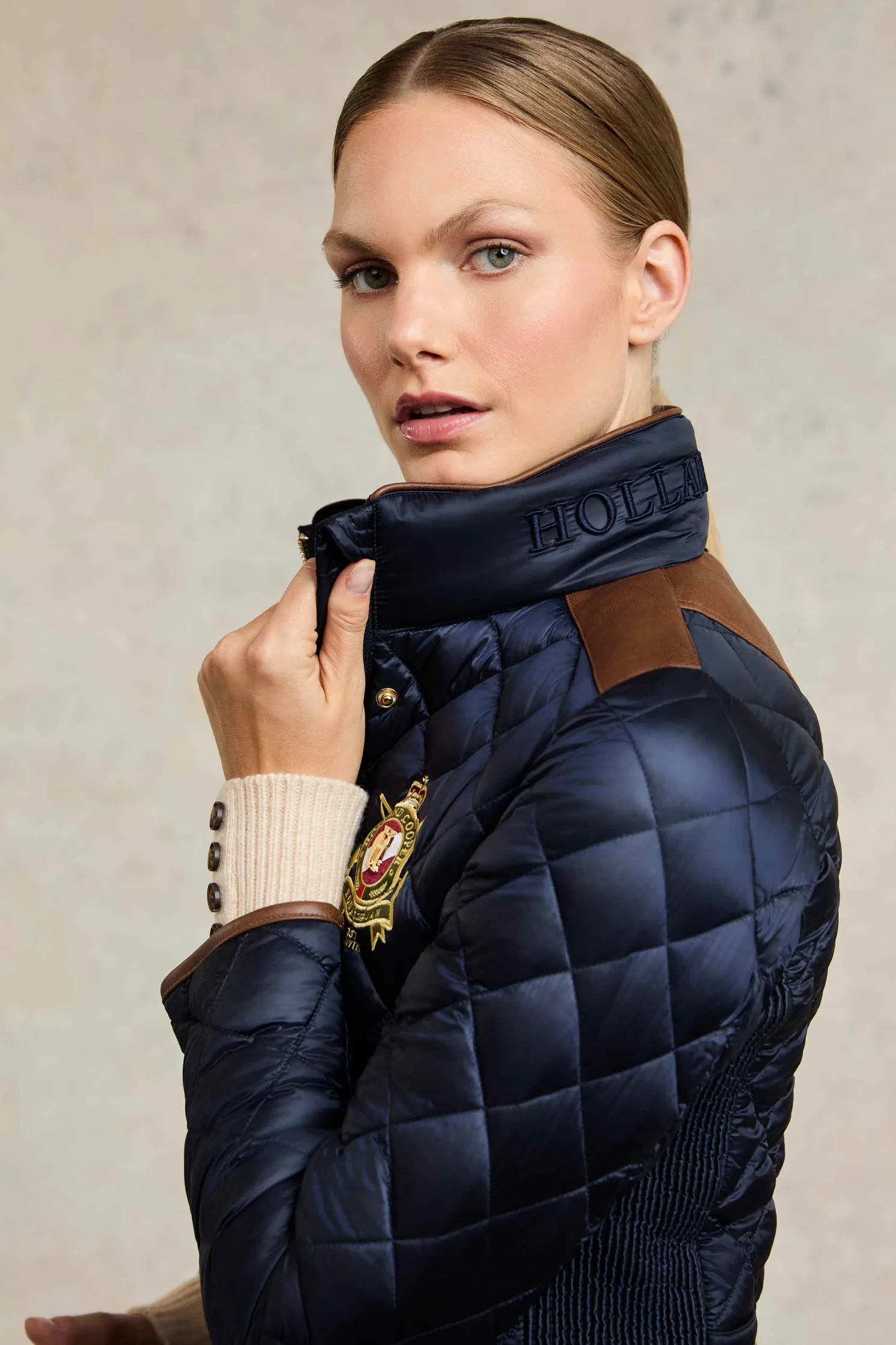 Diamond Quilt Classic Jacket (Ink Navy)