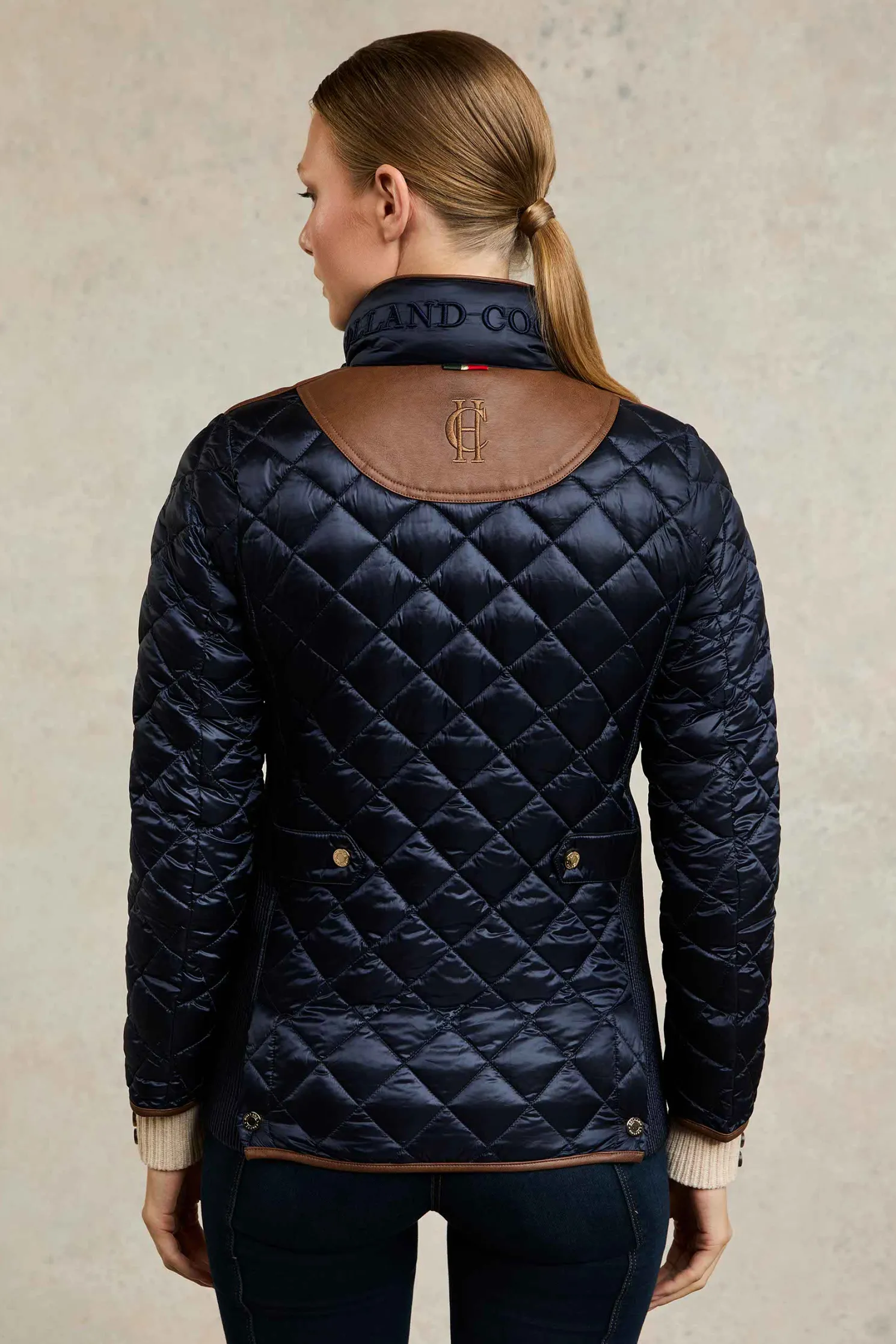 Diamond Quilt Classic Jacket (Ink Navy)