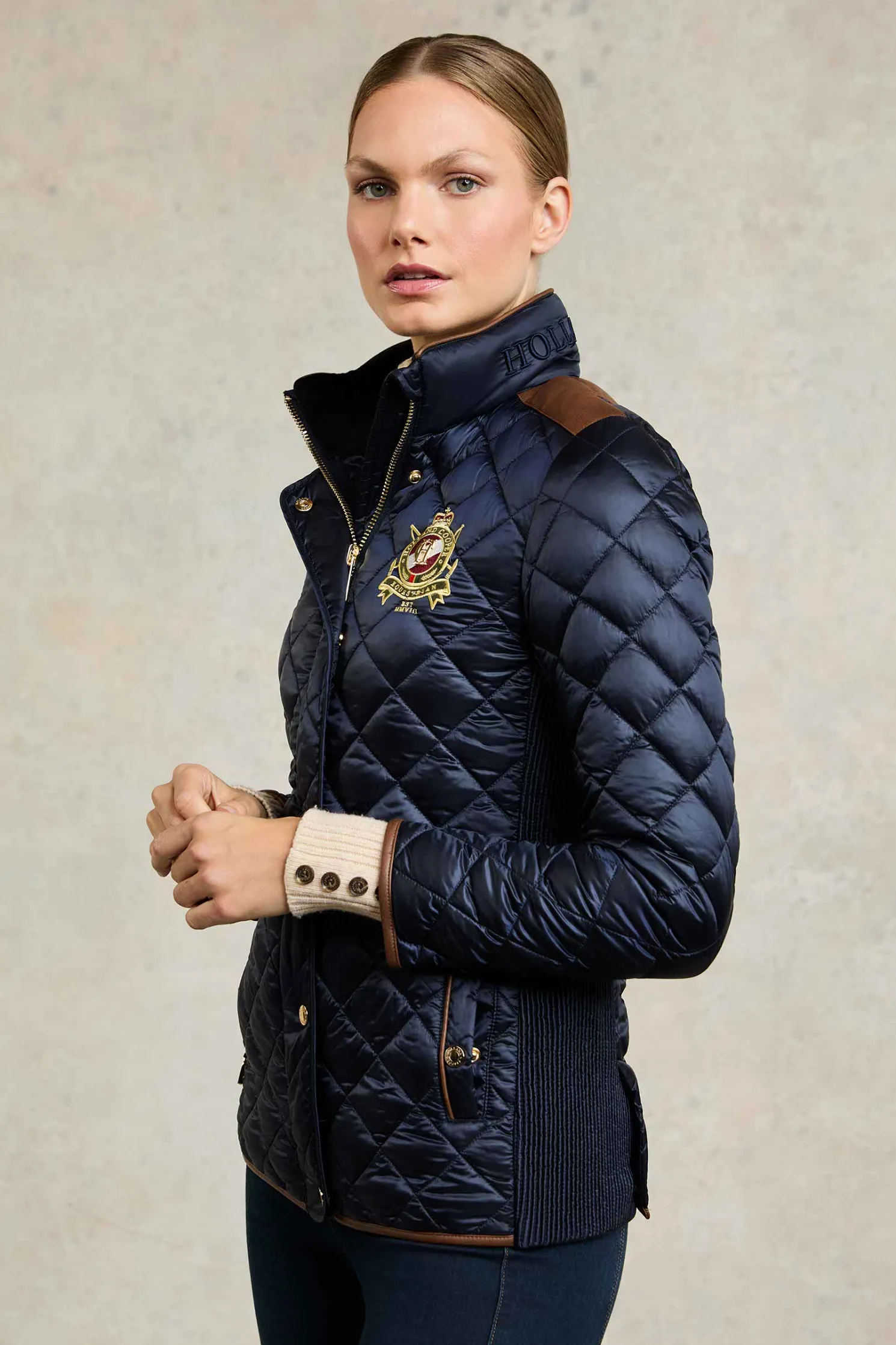 Diamond Quilt Classic Jacket (Ink Navy)