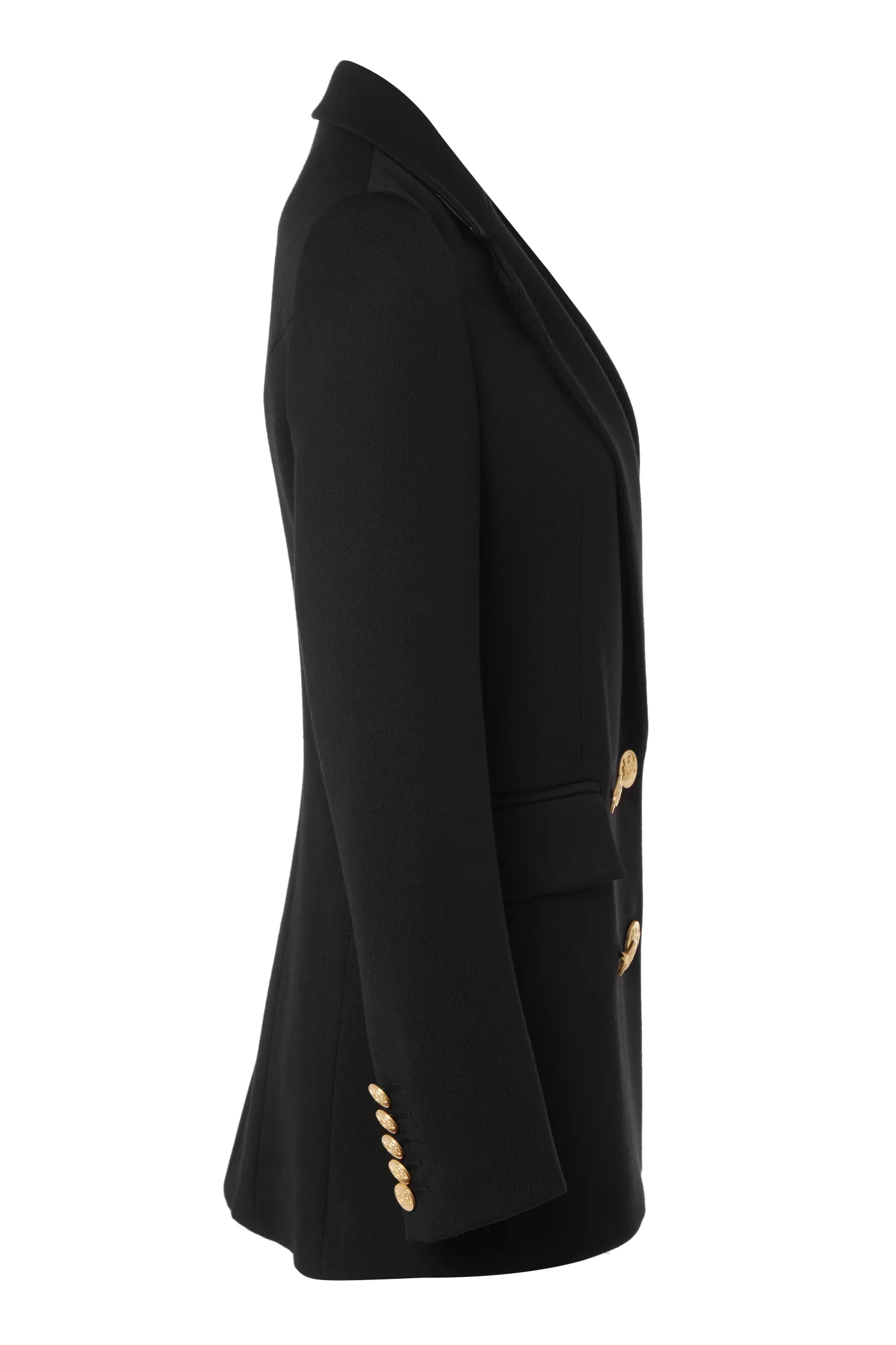 Double Breasted Blazer (Black Twill)