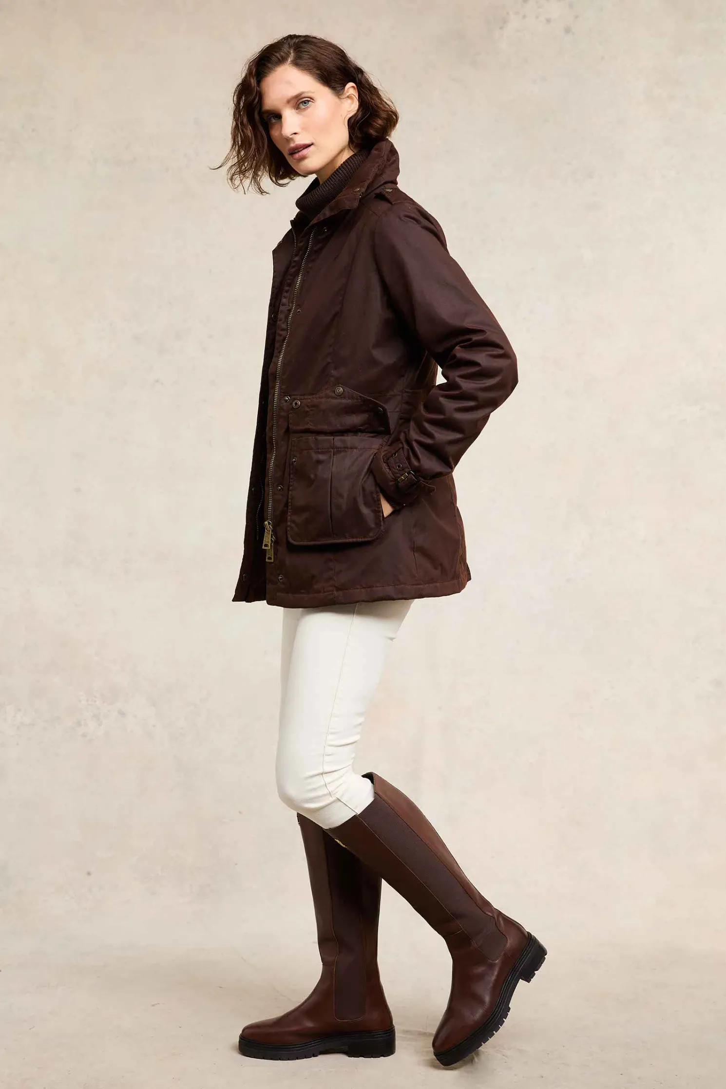 Durham Wax Jacket (Chocolate)