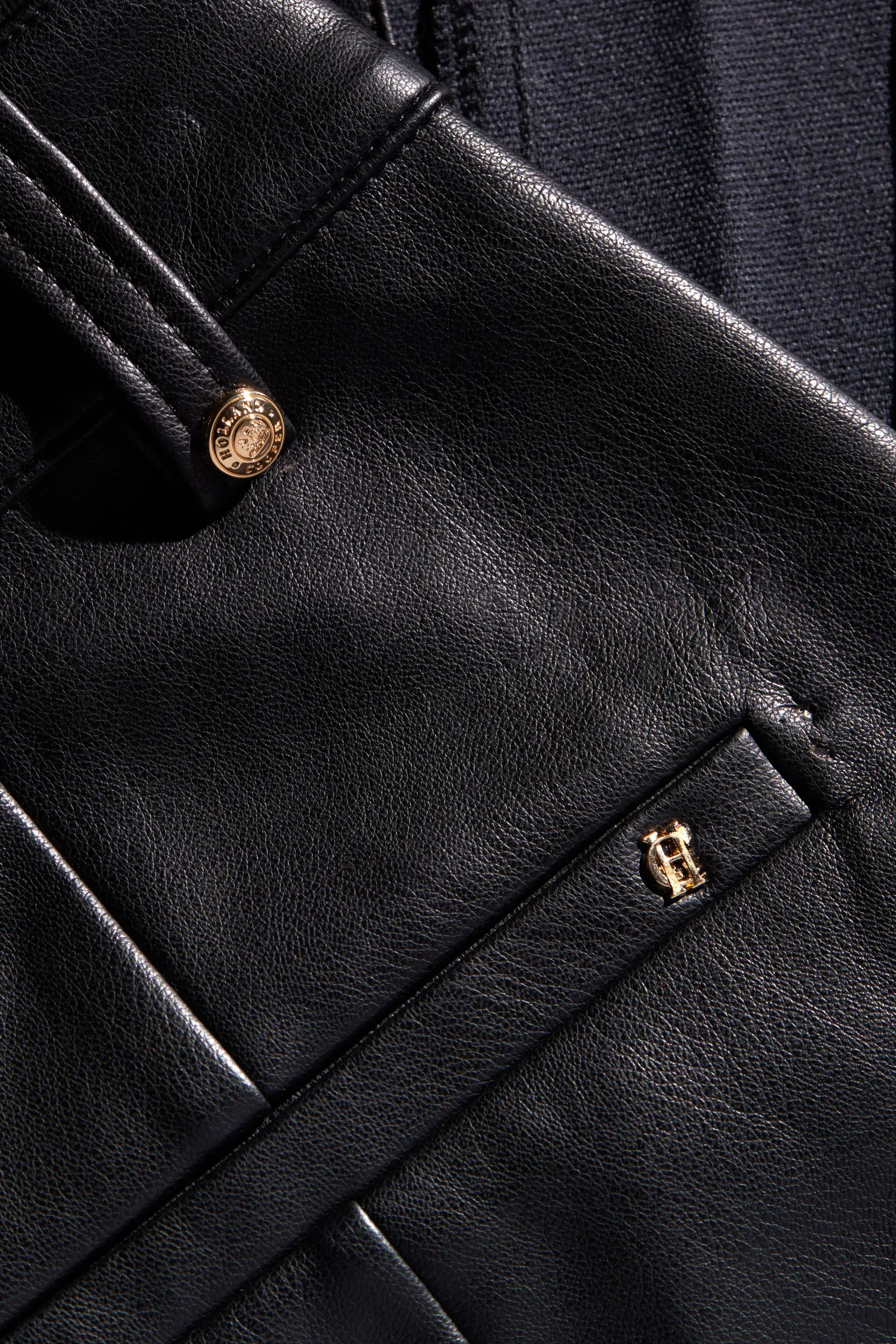 Faux Leather Maxi Skirt (Black)