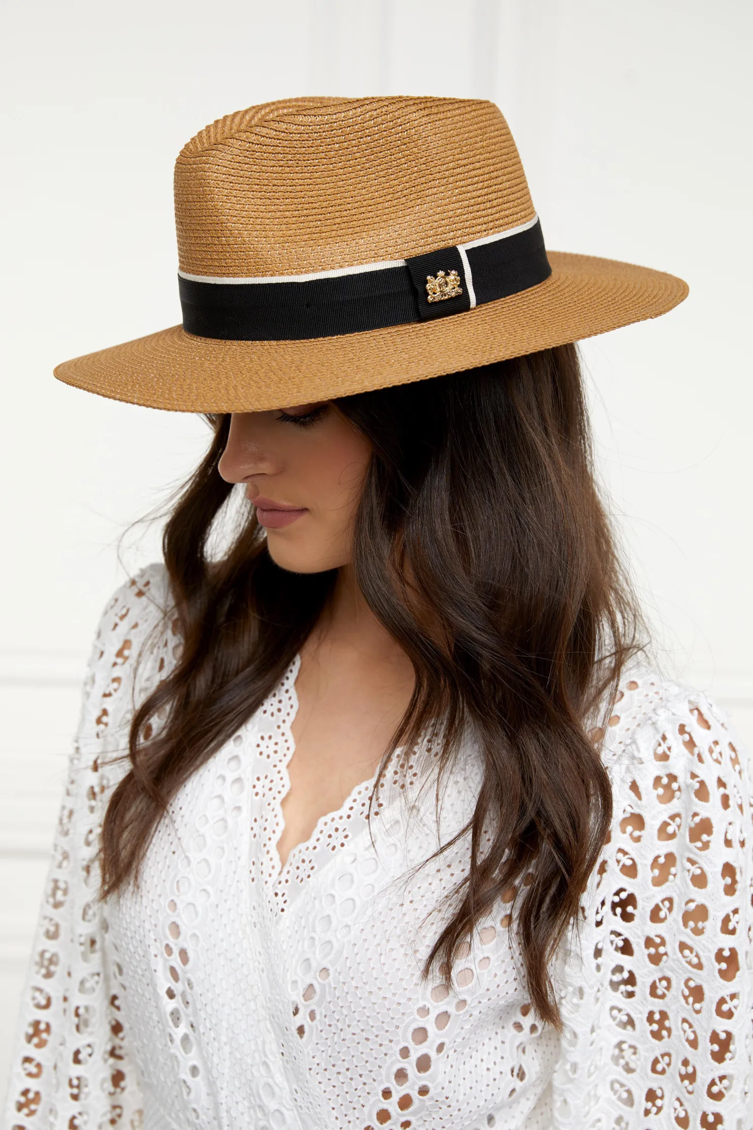 Francesca Hat (Camel Black)