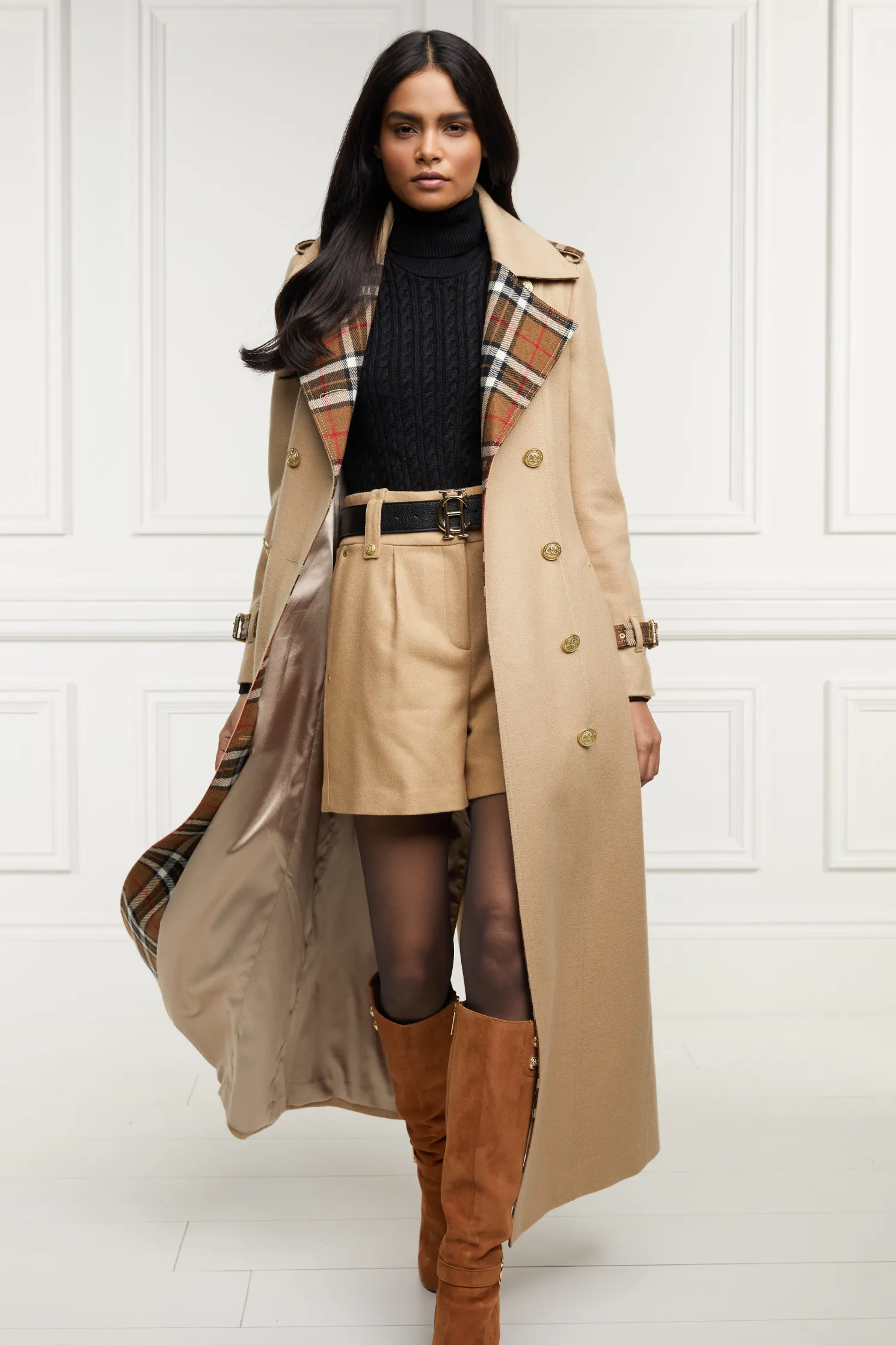 Full Length Chelsea Trench Coat (Camel)
