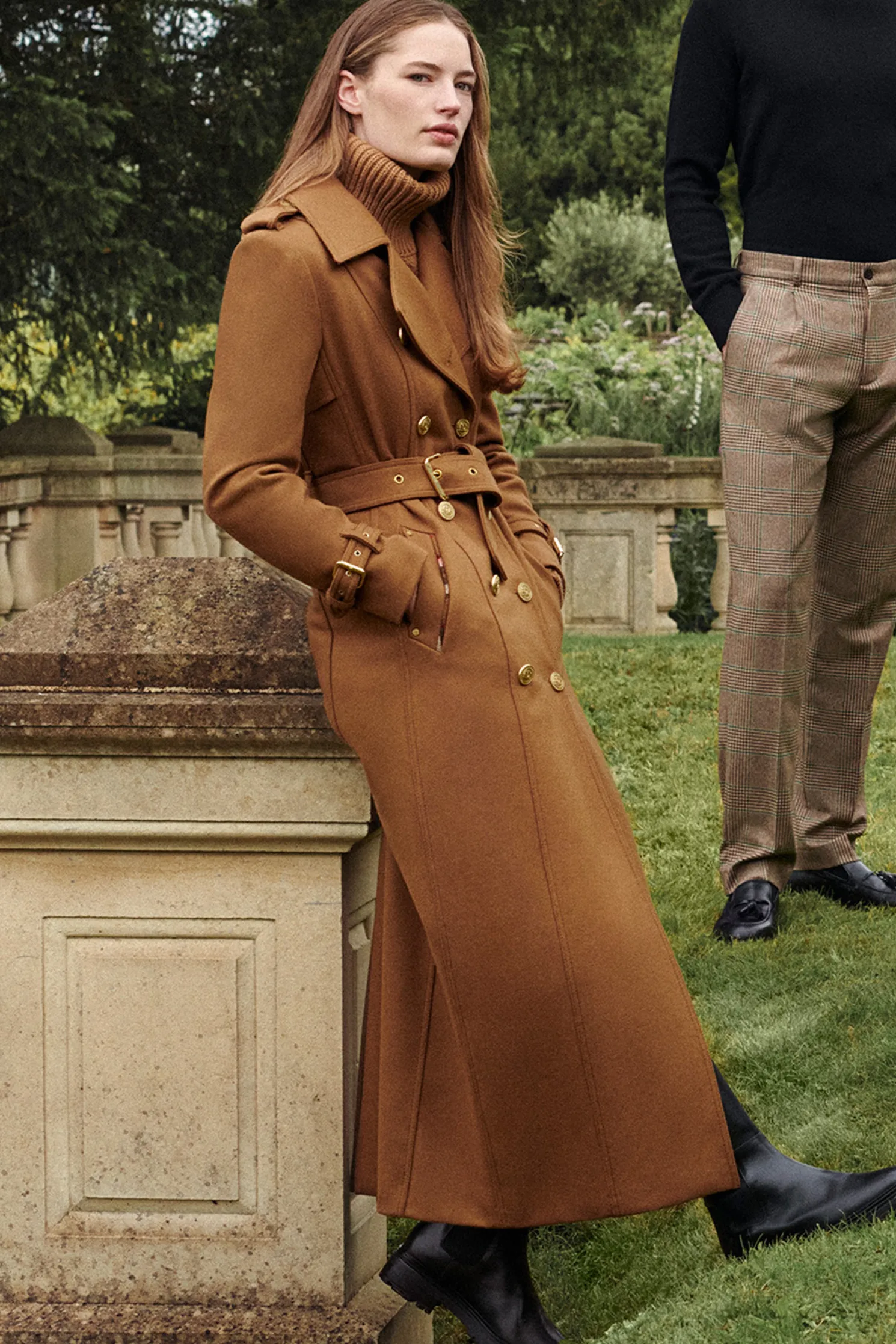 Full Length Chelsea Trench Coat (Dark Camel)