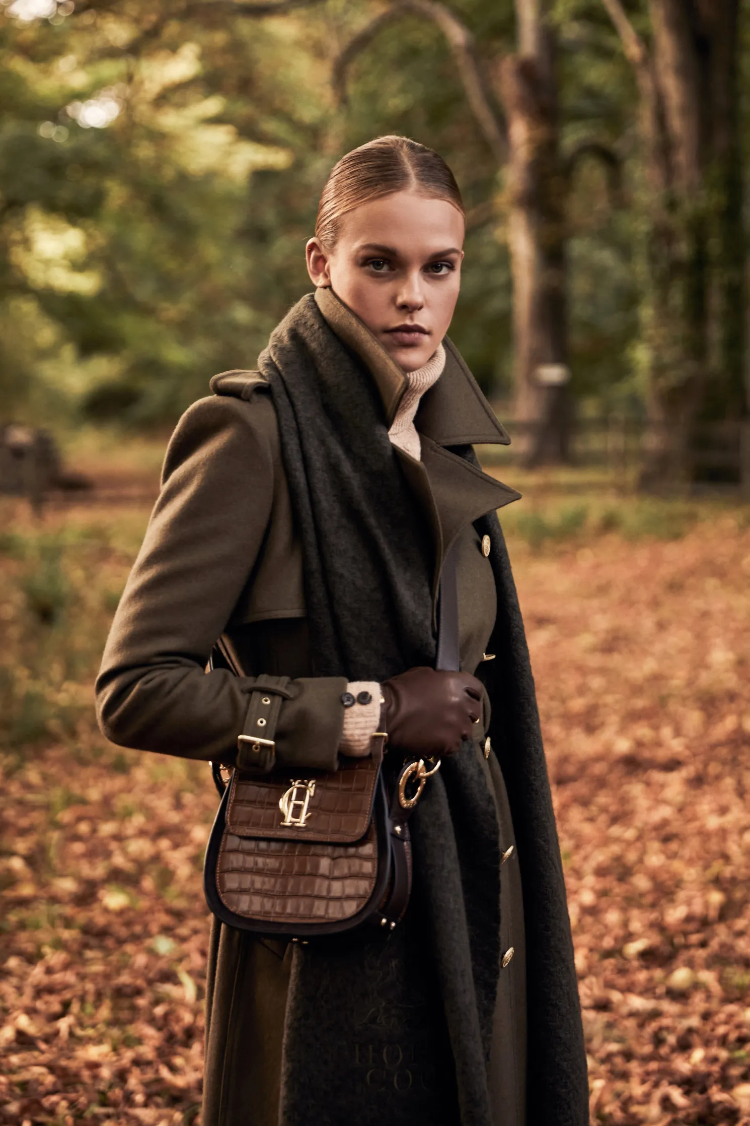 Full Length Chelsea Trench Coat (Khaki)