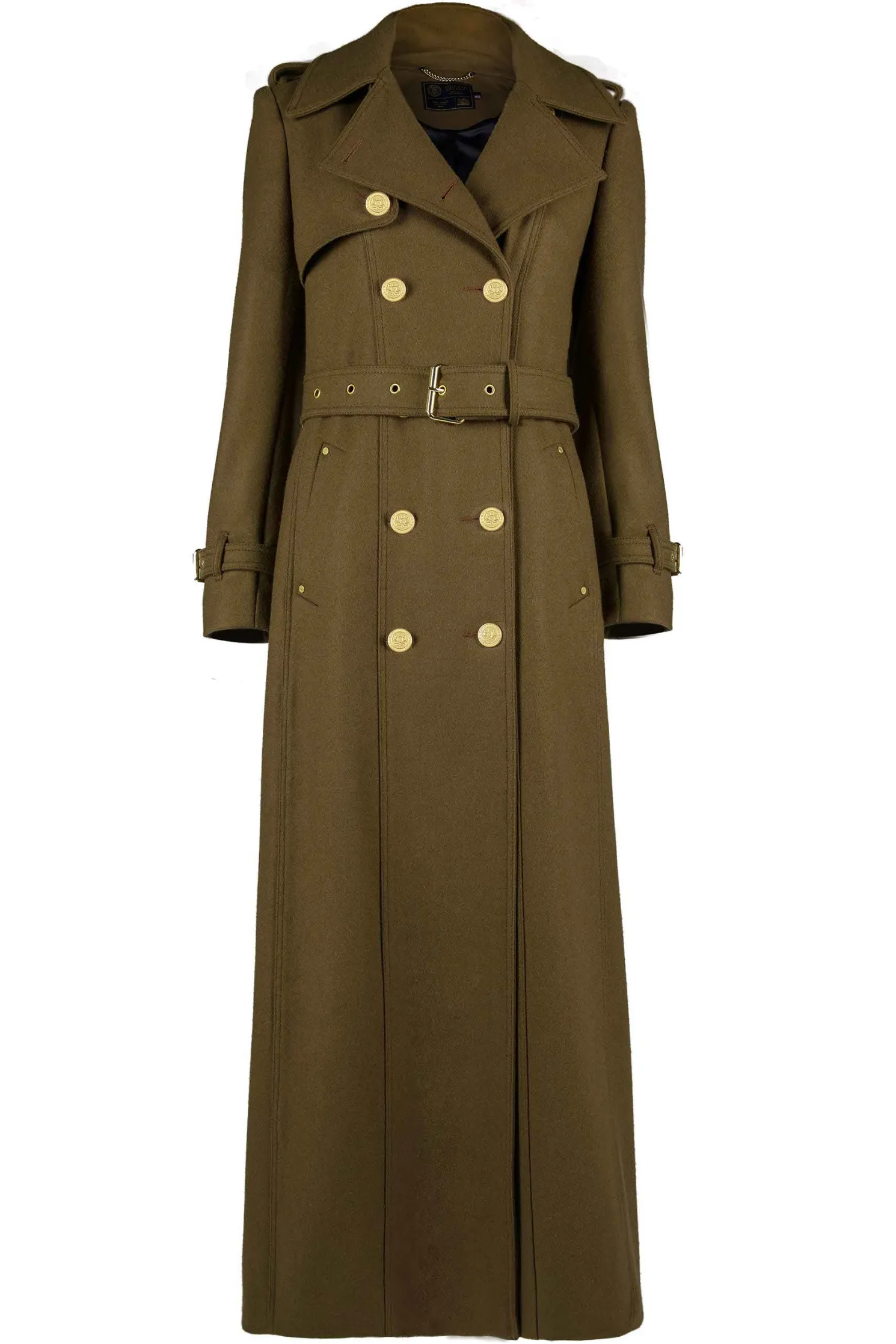 Full Length Chelsea Trench Coat (Khaki)
