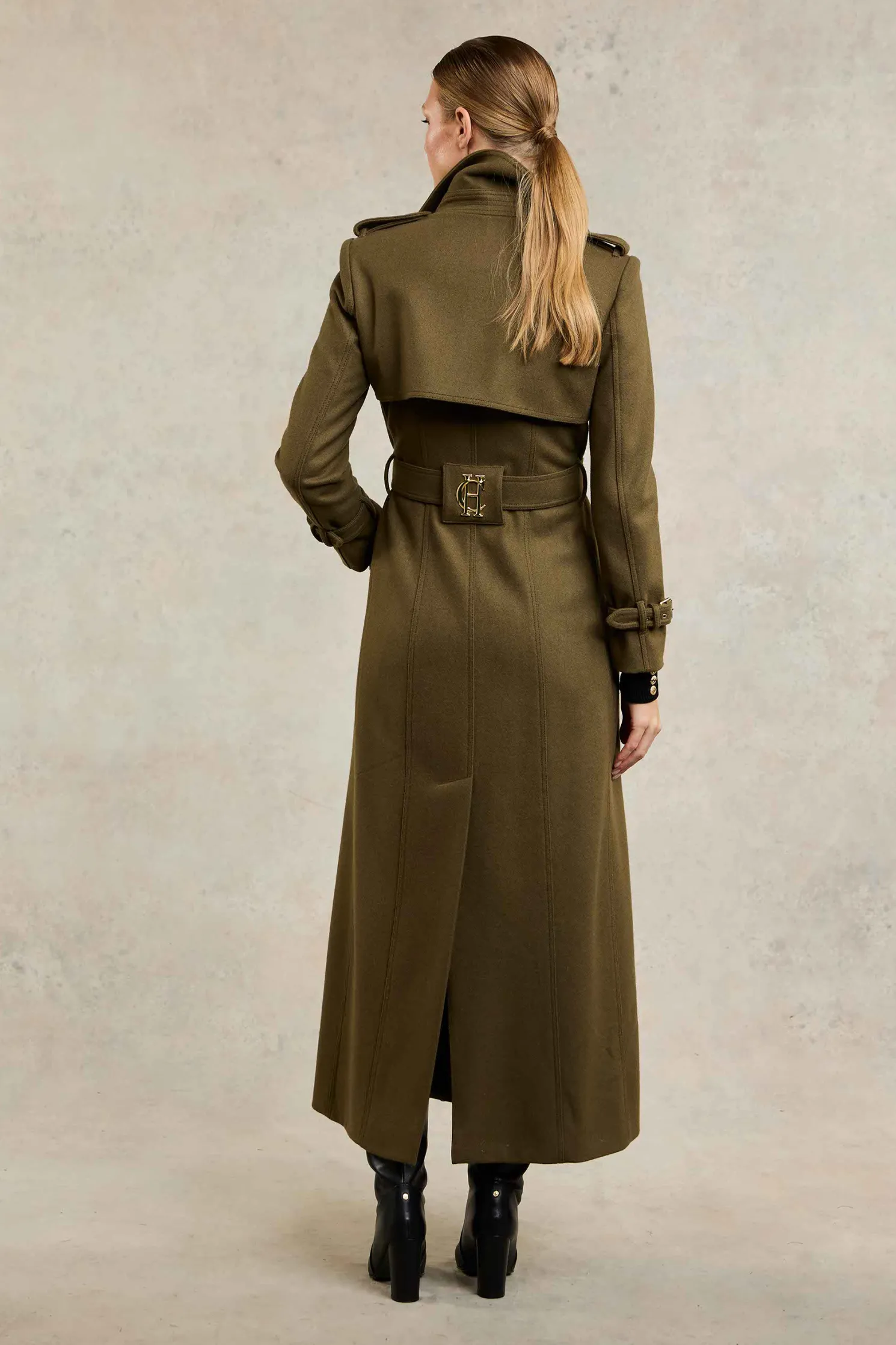 Full Length Chelsea Trench Coat (Khaki)