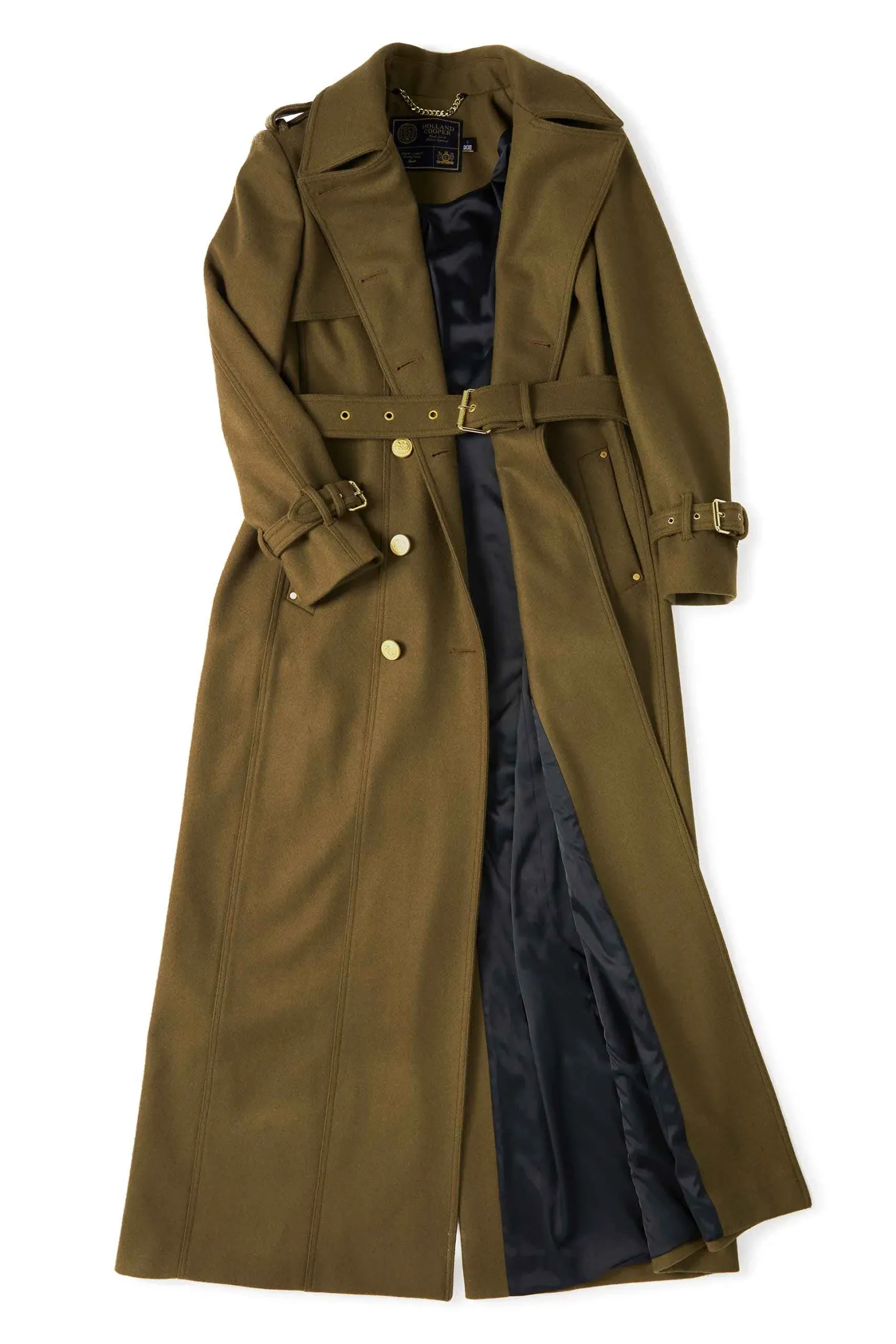Full Length Chelsea Trench Coat (Khaki)