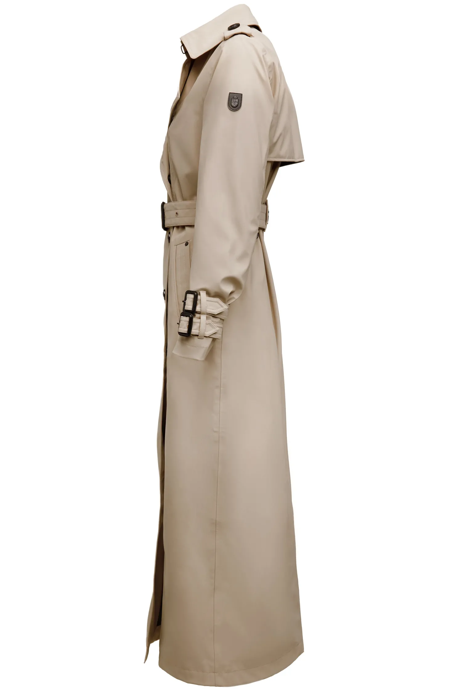 Full Length Kendal Waterproof Trench Coat (Stone)