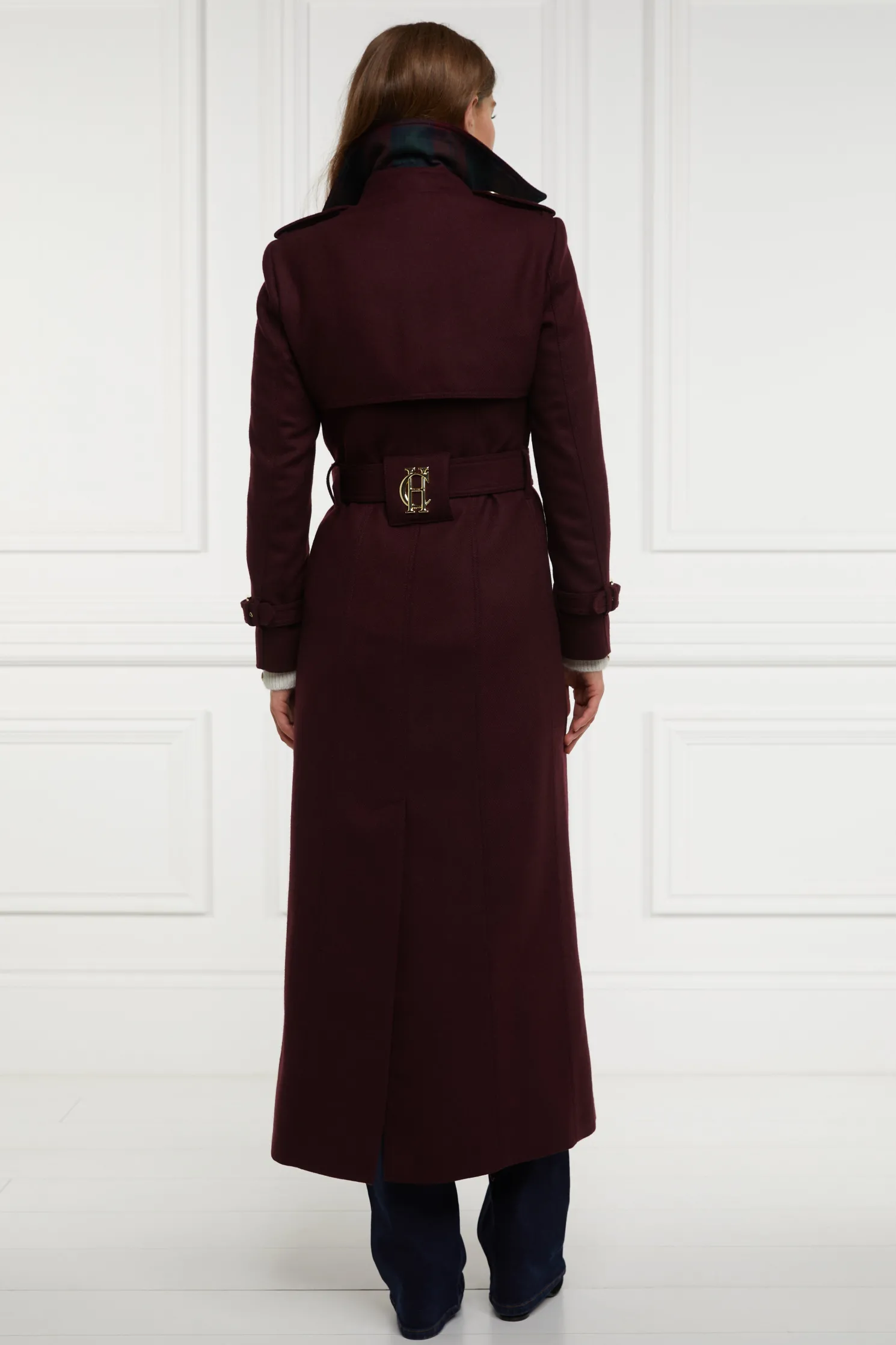 Full Length Marlborough Trench Coat (Mulberry)