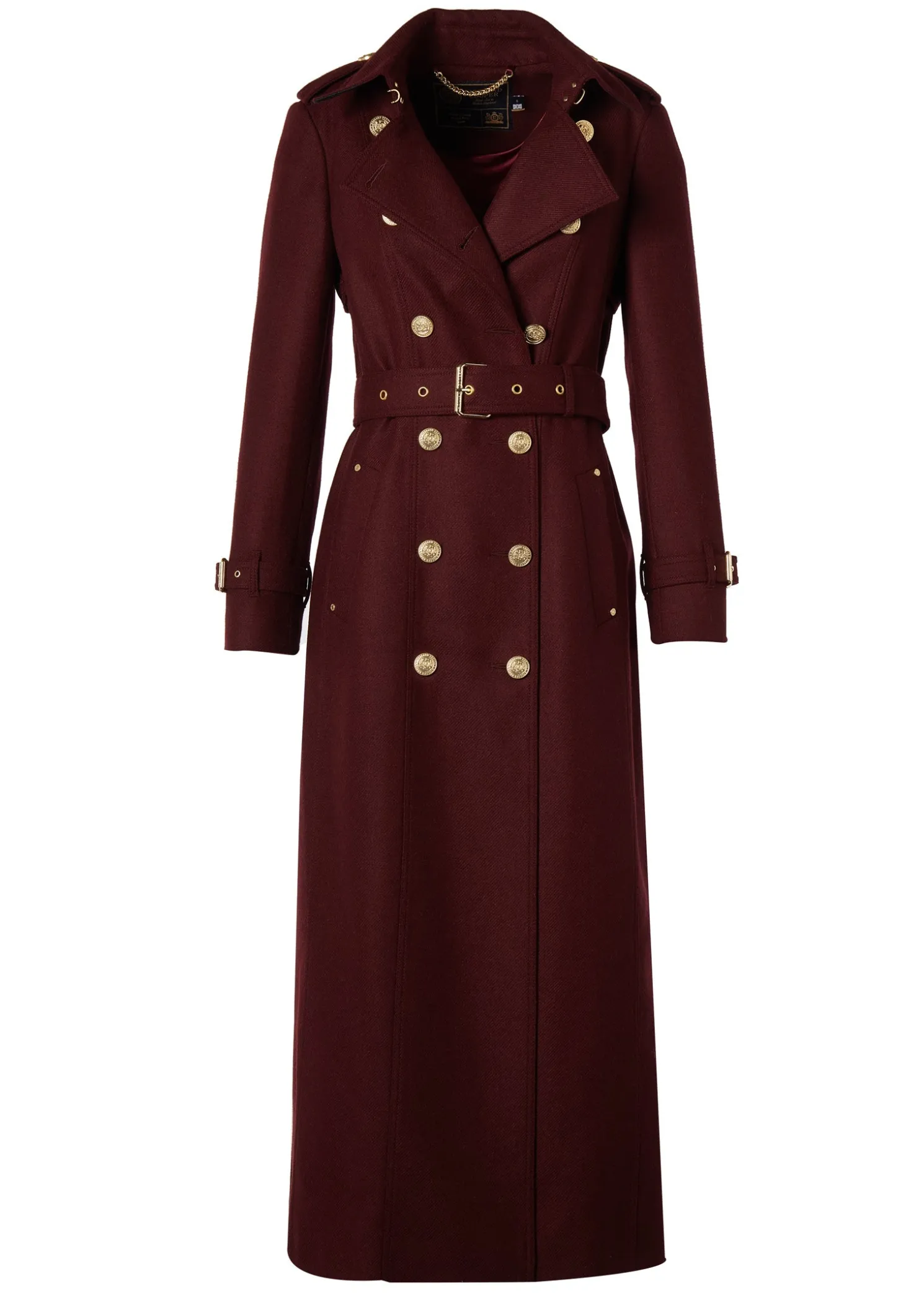 Full Length Marlborough Trench Coat (Mulberry)