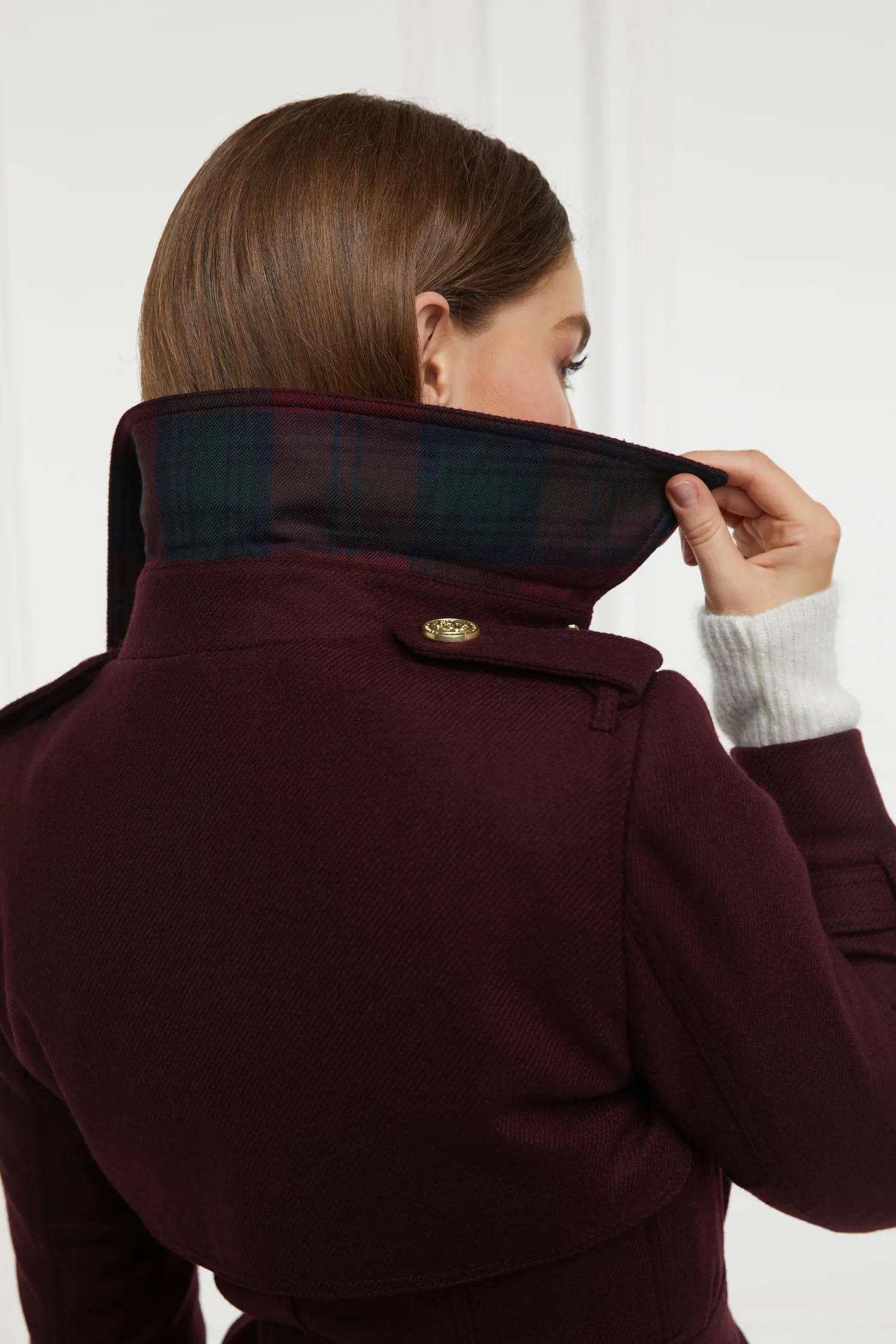 Full Length Marlborough Trench Coat (Mulberry)