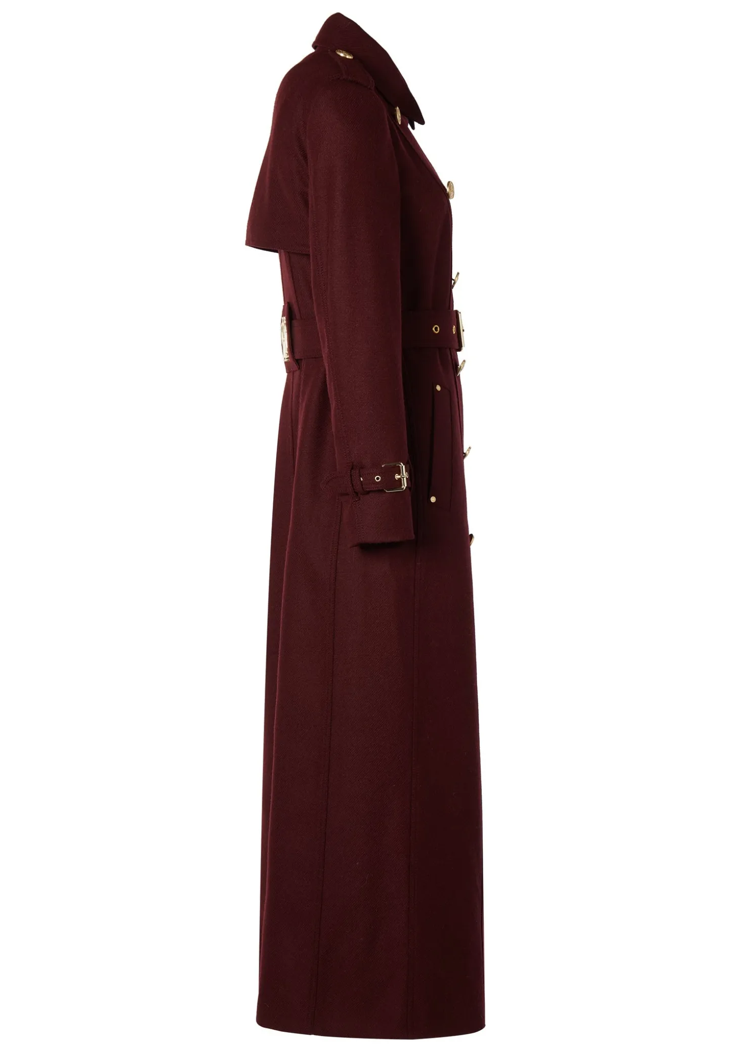Full Length Marlborough Trench Coat (Mulberry)