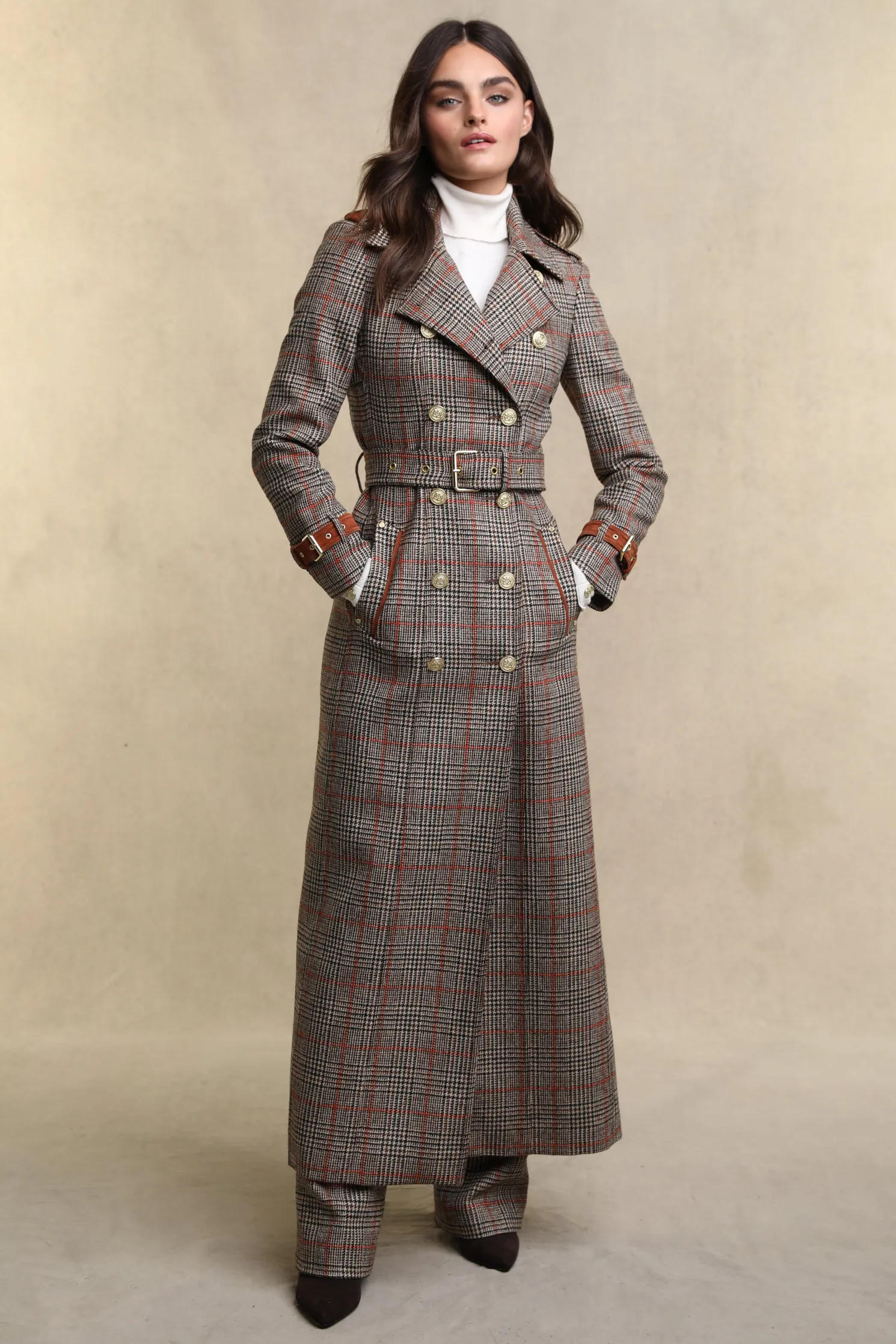 Full Length Marlborough Trench Coat (Orange Windsor)