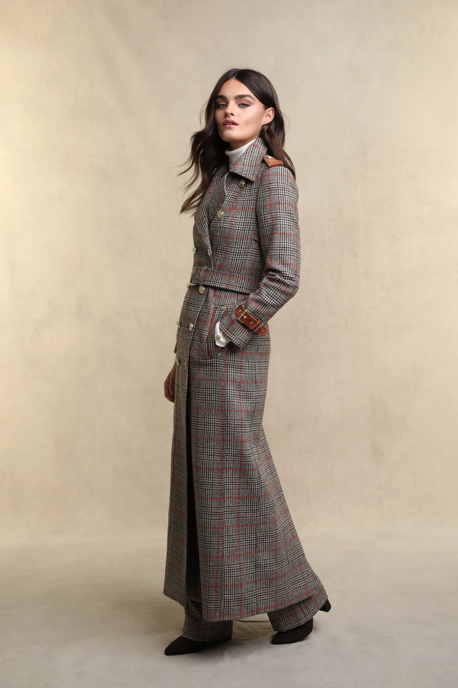 Full Length Marlborough Trench Coat (Orange Windsor)