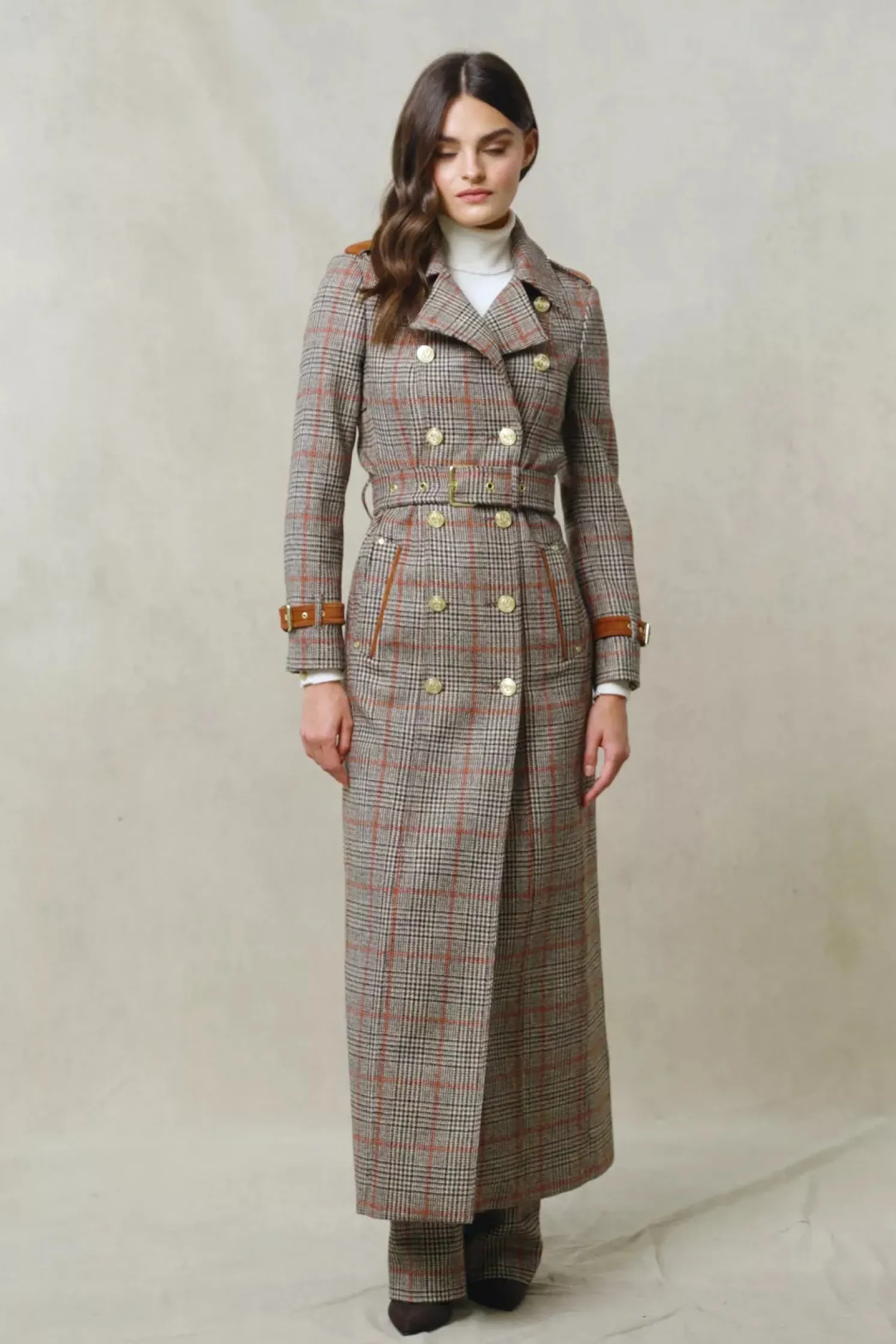 Full Length Marlborough Trench Coat (Orange Windsor)