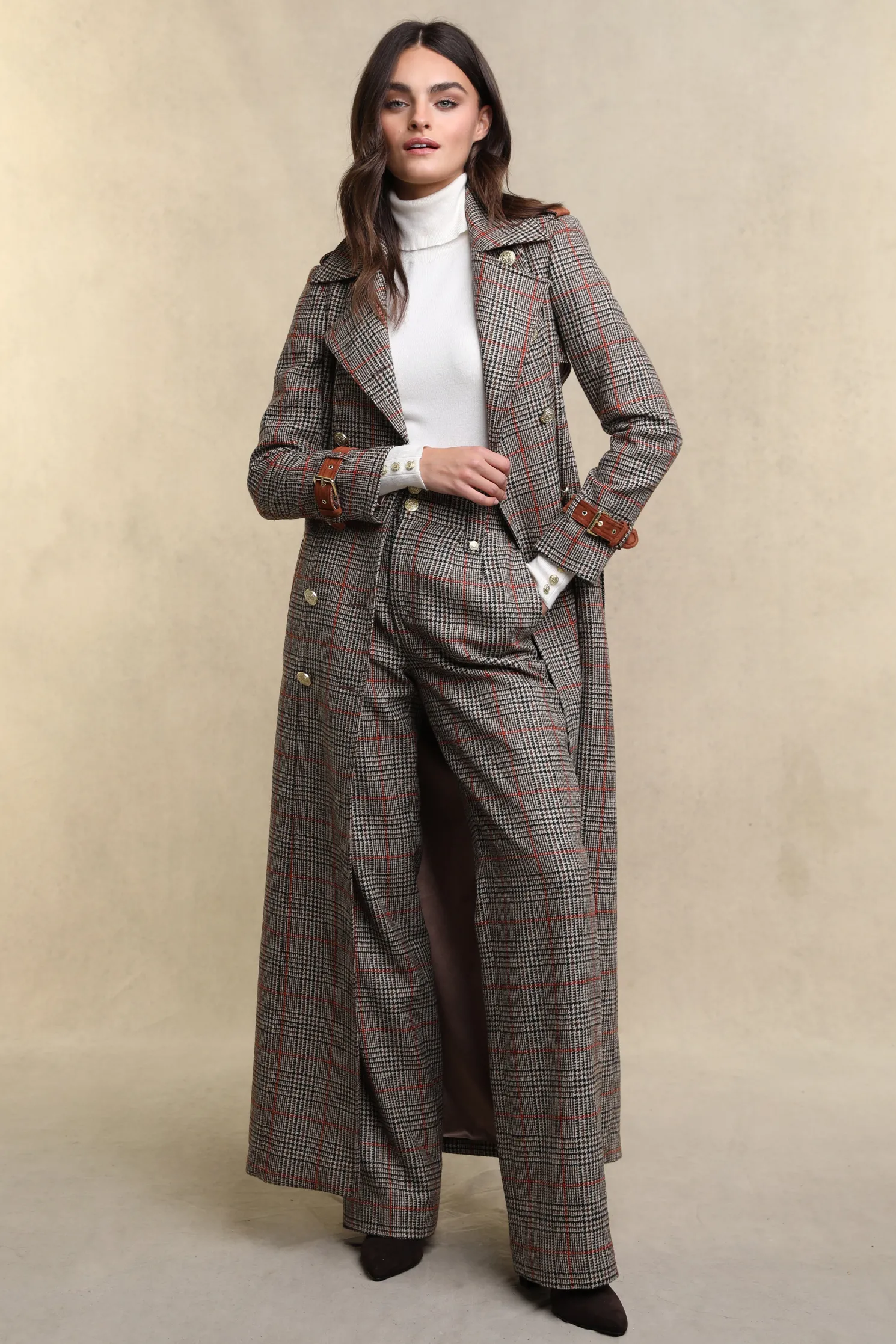 Full Length Marlborough Trench Coat (Orange Windsor)