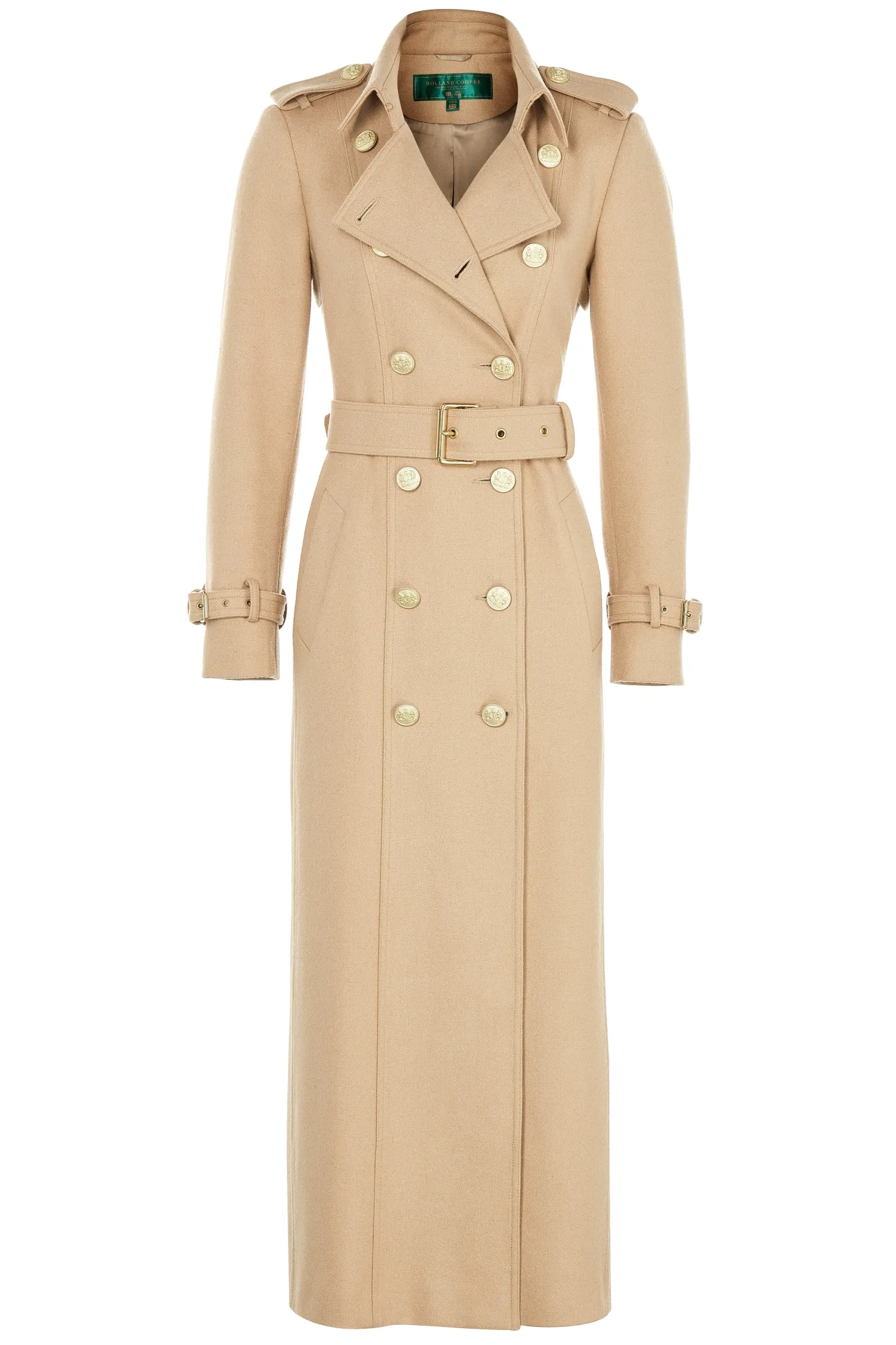 Full Length Marlborough Trench Coat (Camel)