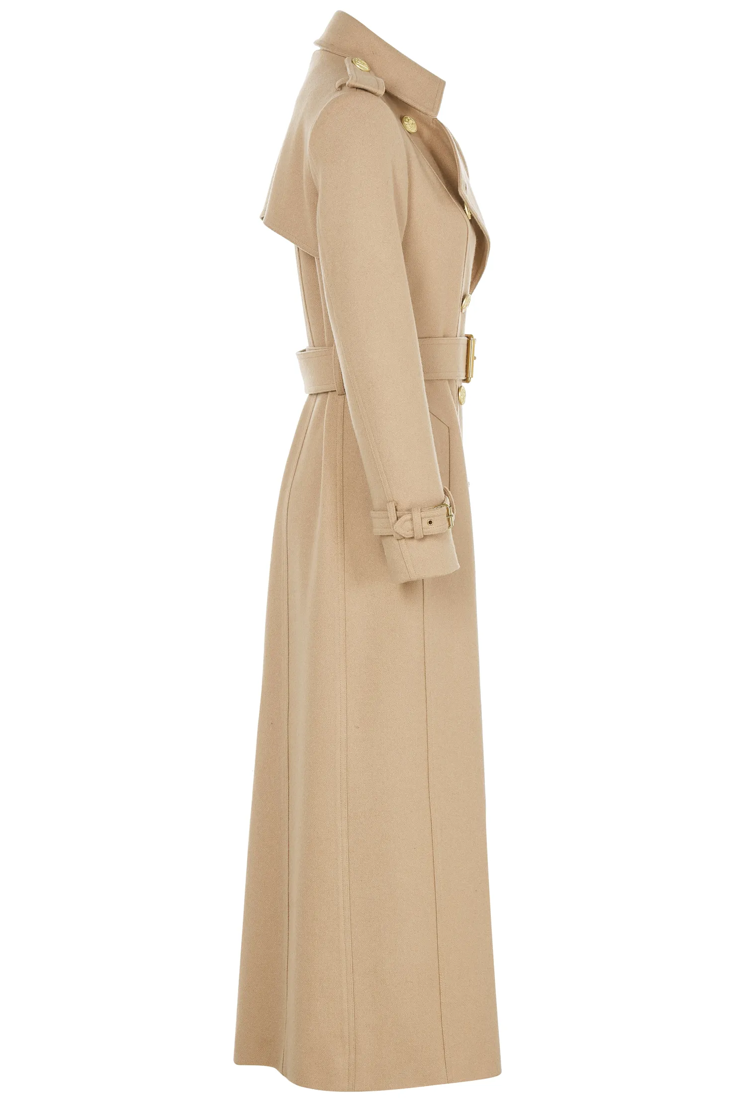 Full Length Marlborough Trench Coat (Camel)