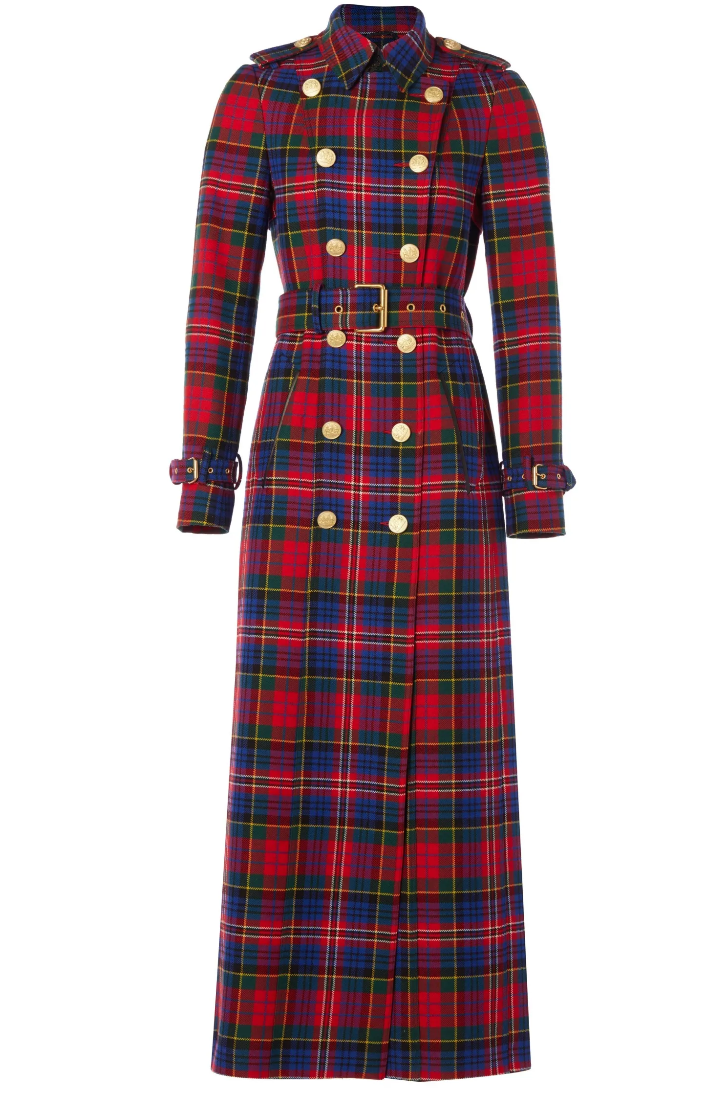 Full Length Marlborough Trench Coat (Macpherson Tartan)