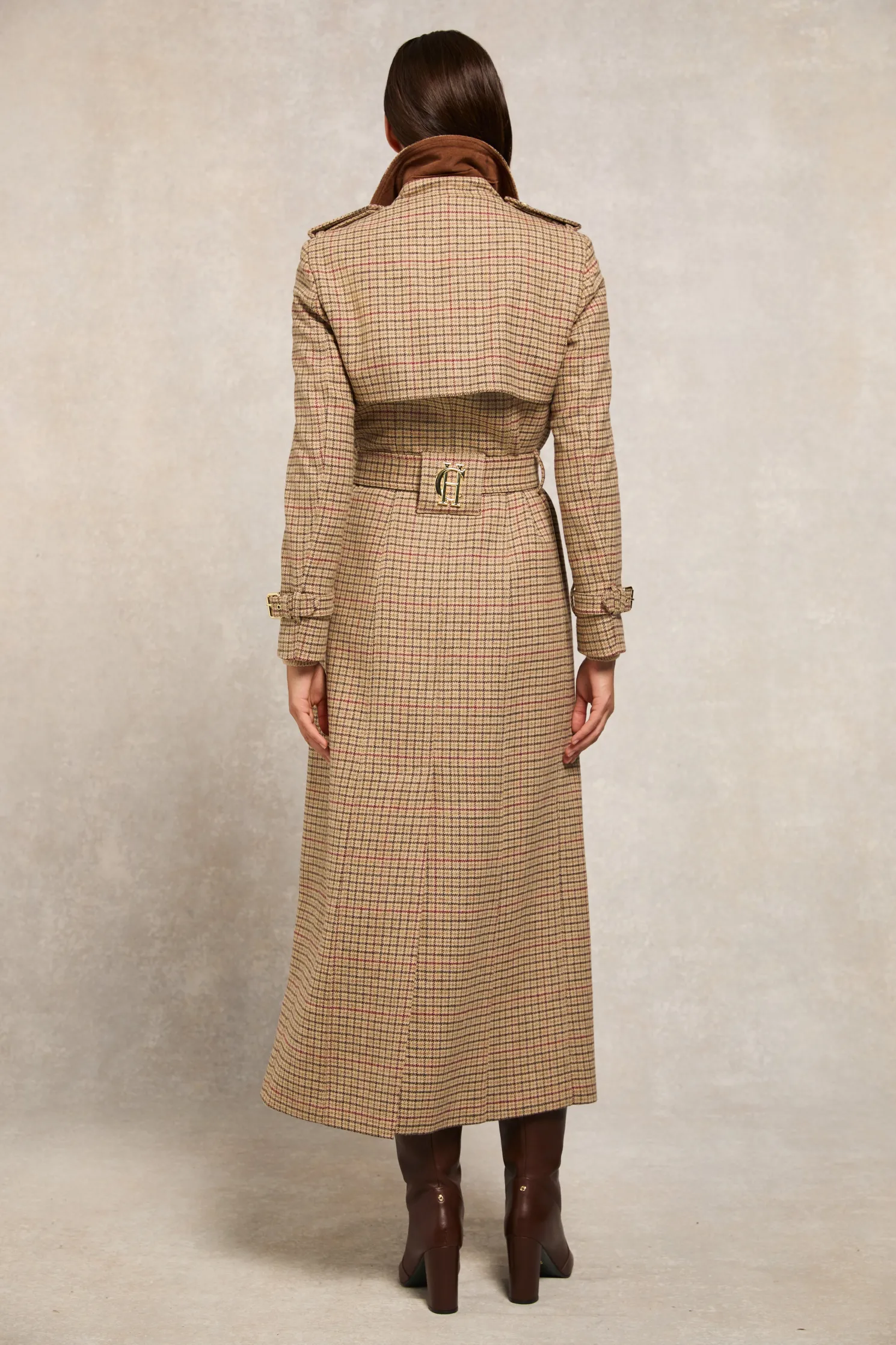 Full Length Marlborough Trench Coat (Charlton Tweed)