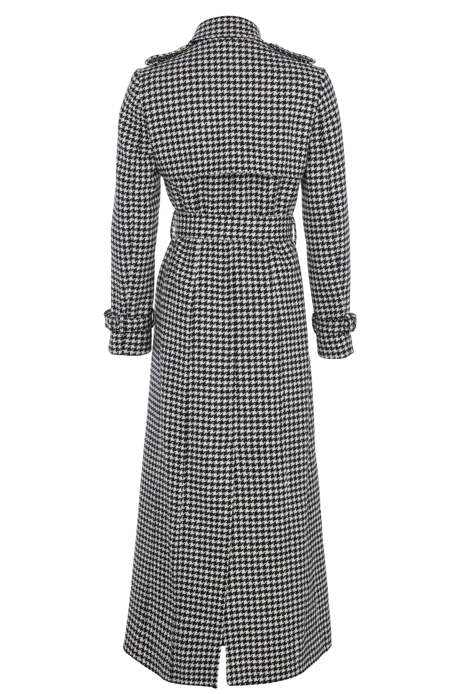 Full Length Marlborough Trench Coat (Houndstooth)